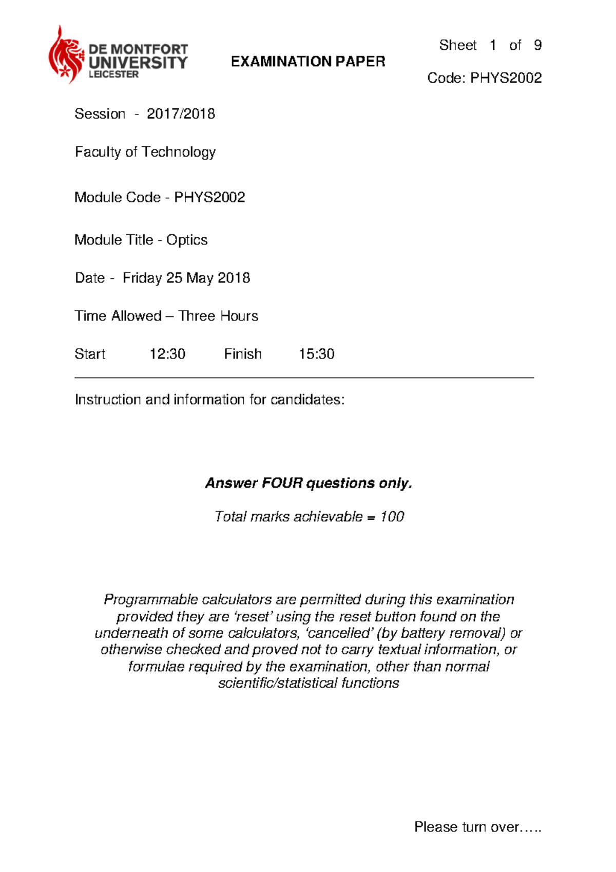 phys2002-2018-exam-sheet-1-of-9-examination-paper-code-phys-please-turn-over-session