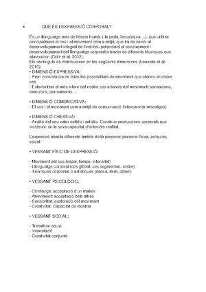 Expressio Corporal Studocu