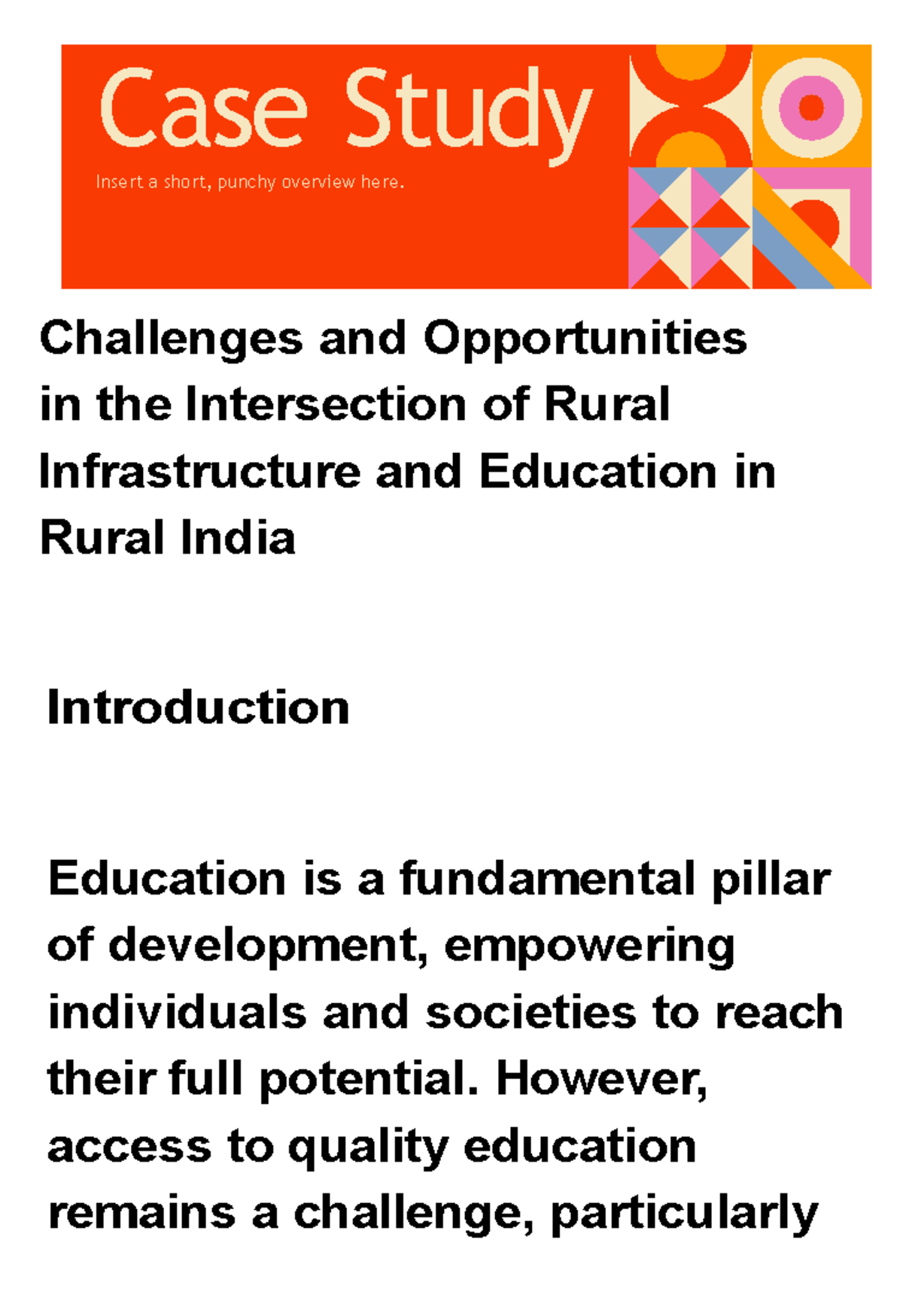 Challenges and Opportunities in the Intersection of Rural ...