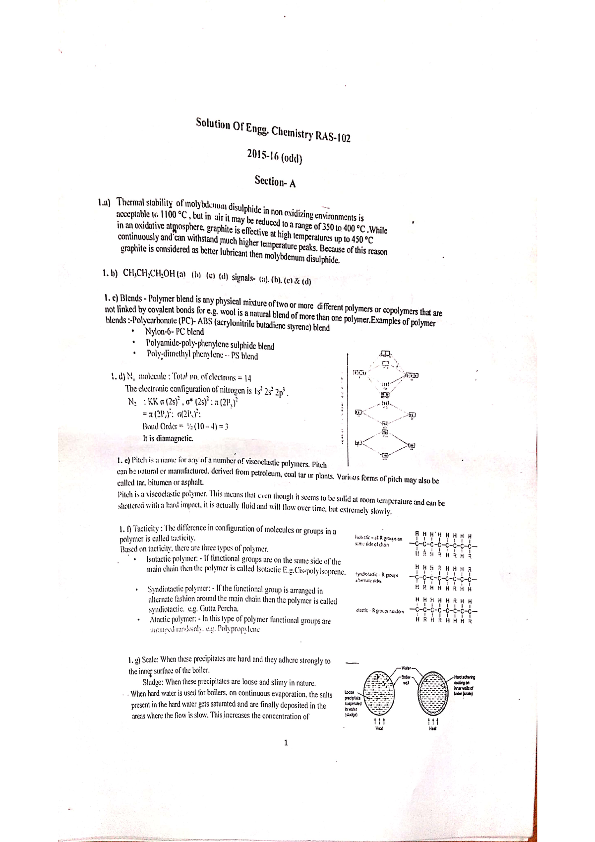 Unit 3 Chemistry - B.tech - Studocu