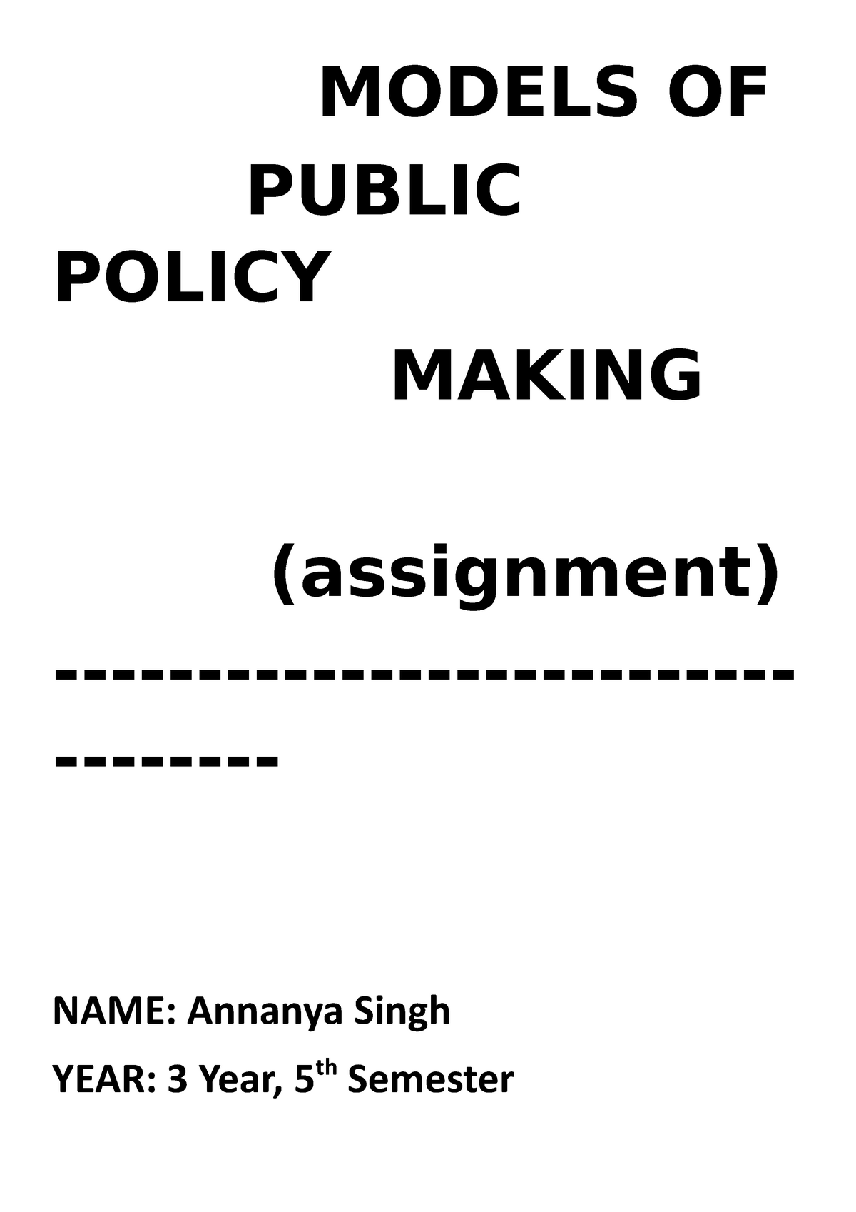 models-of-public-policy-assignment-models-of-public-policy-making