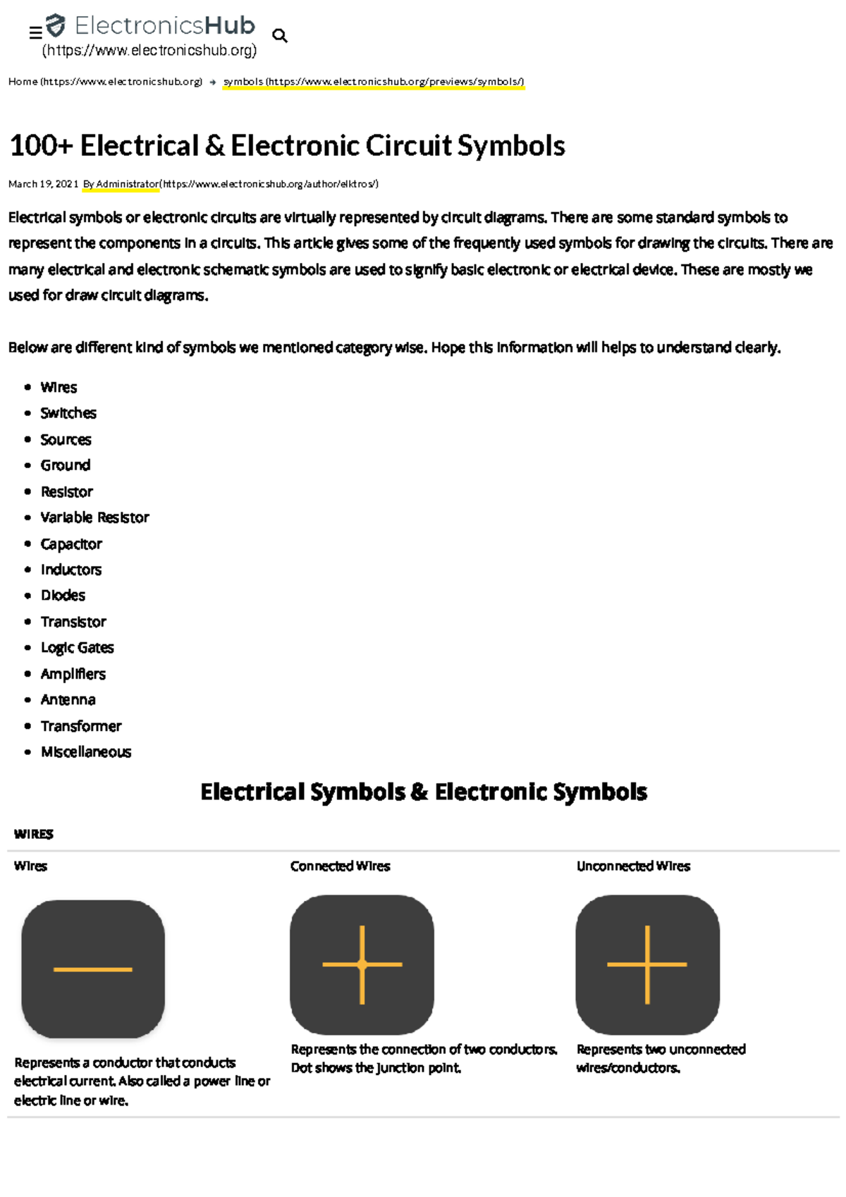 100+Electrical&Electronic Circuit Symbols 1707876615232 - Home ...