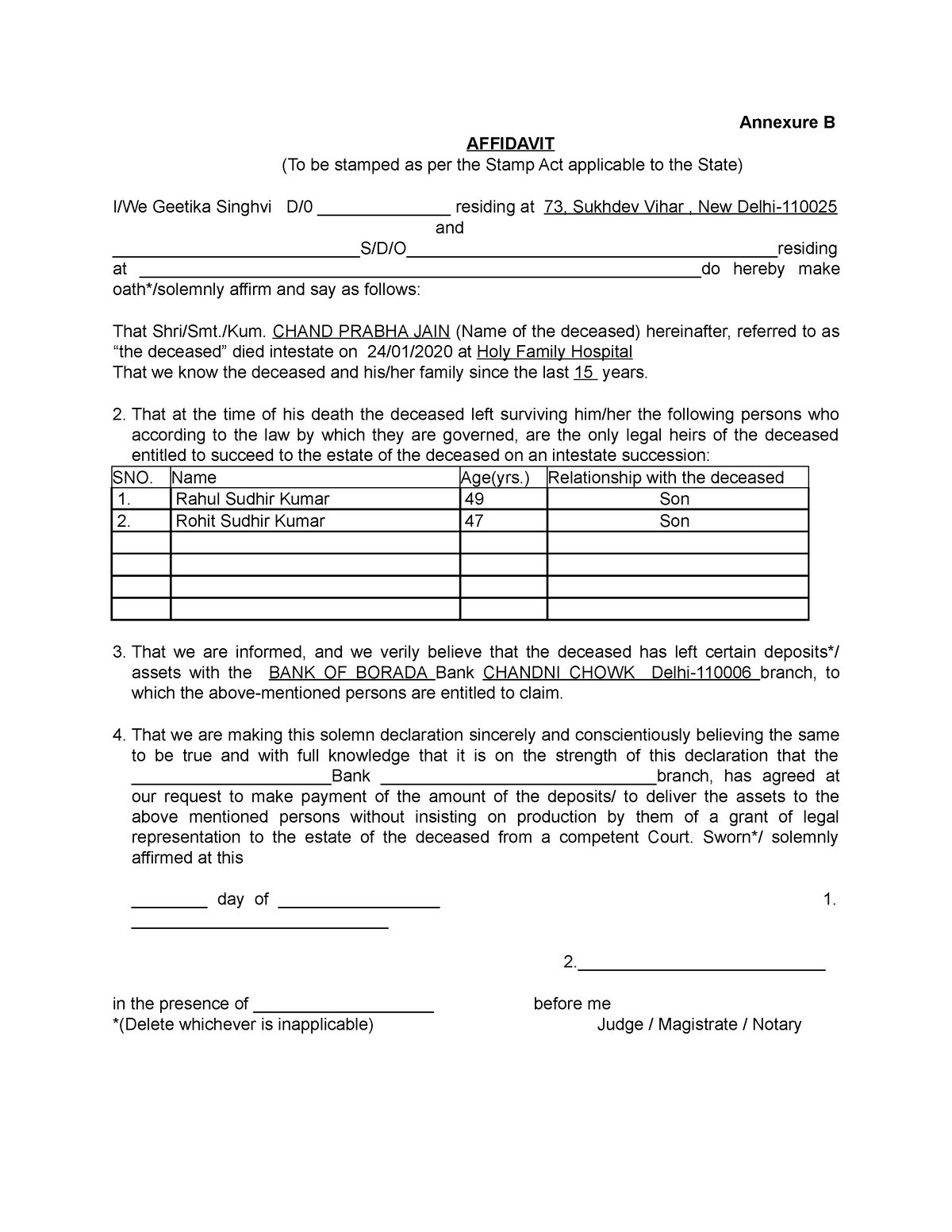 Affidavit-format-annexure-b-25-03 BANK OF Borada Fd - Annexure B ...