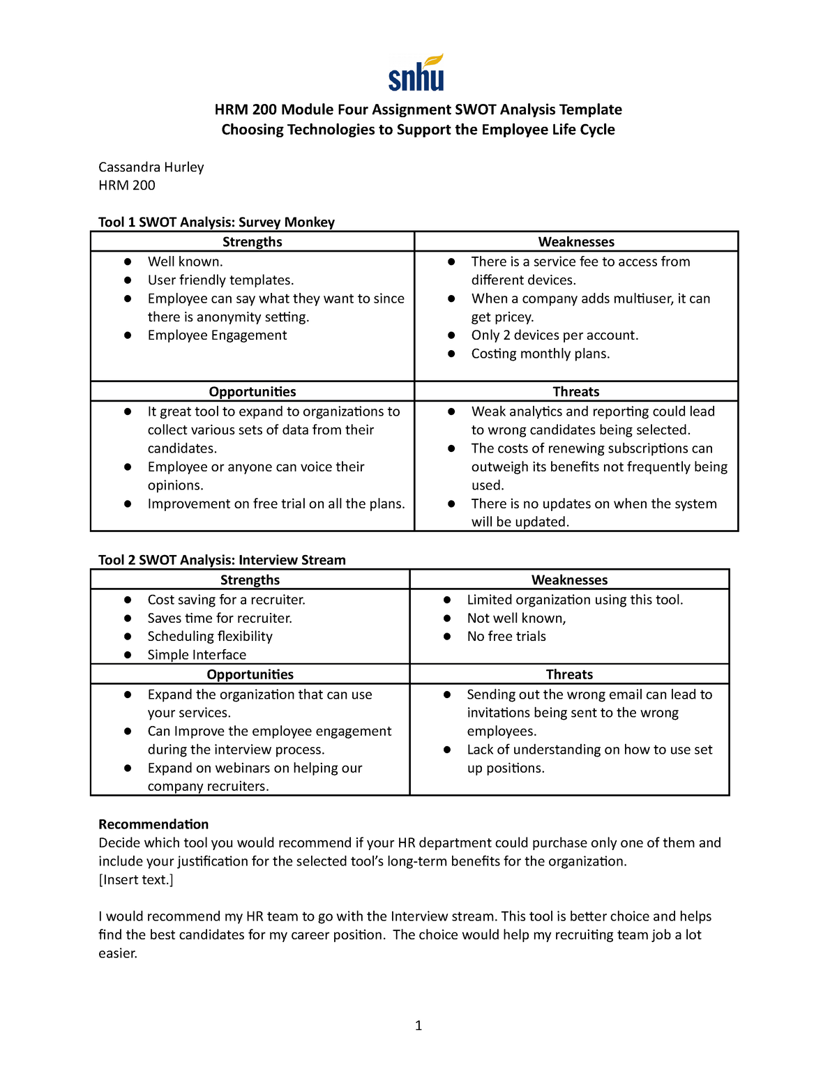 module four assignment guidelines and rubric