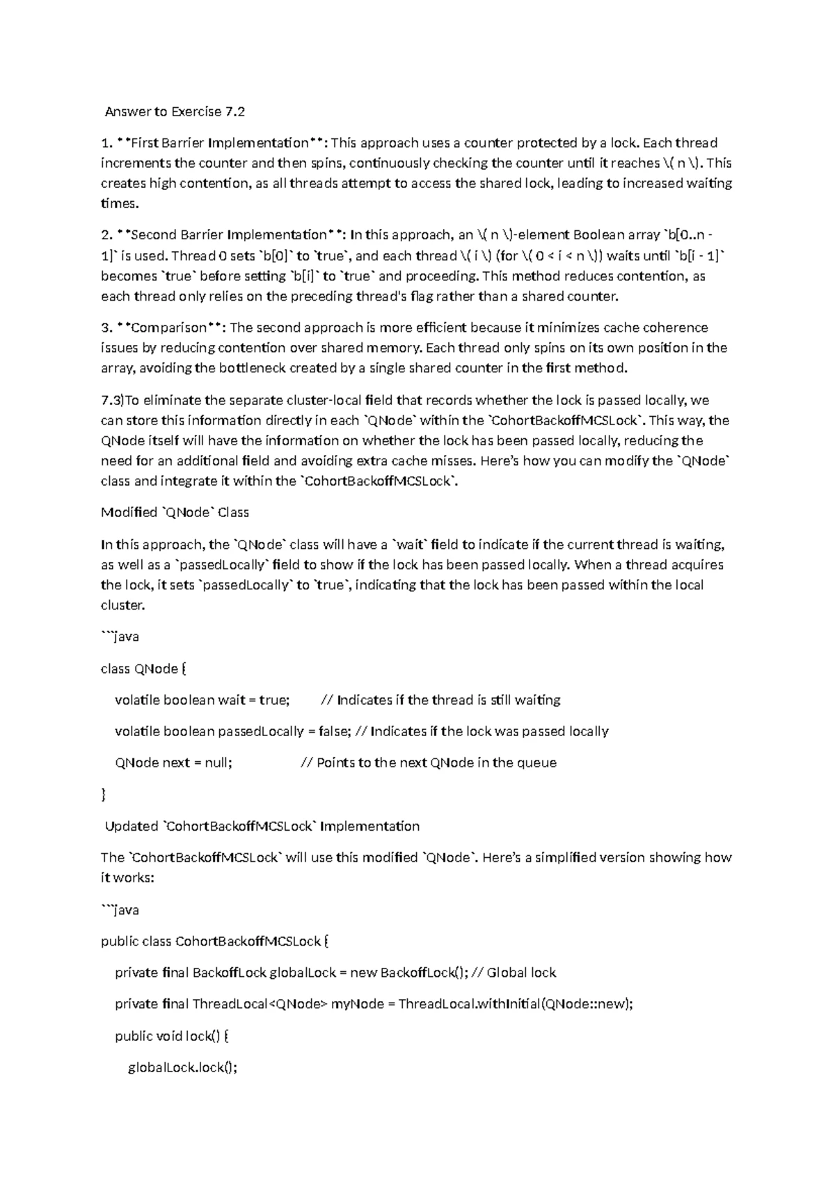Chap7&8 - reference we follow - 7 CHAPTER Spin locks and contention ...
