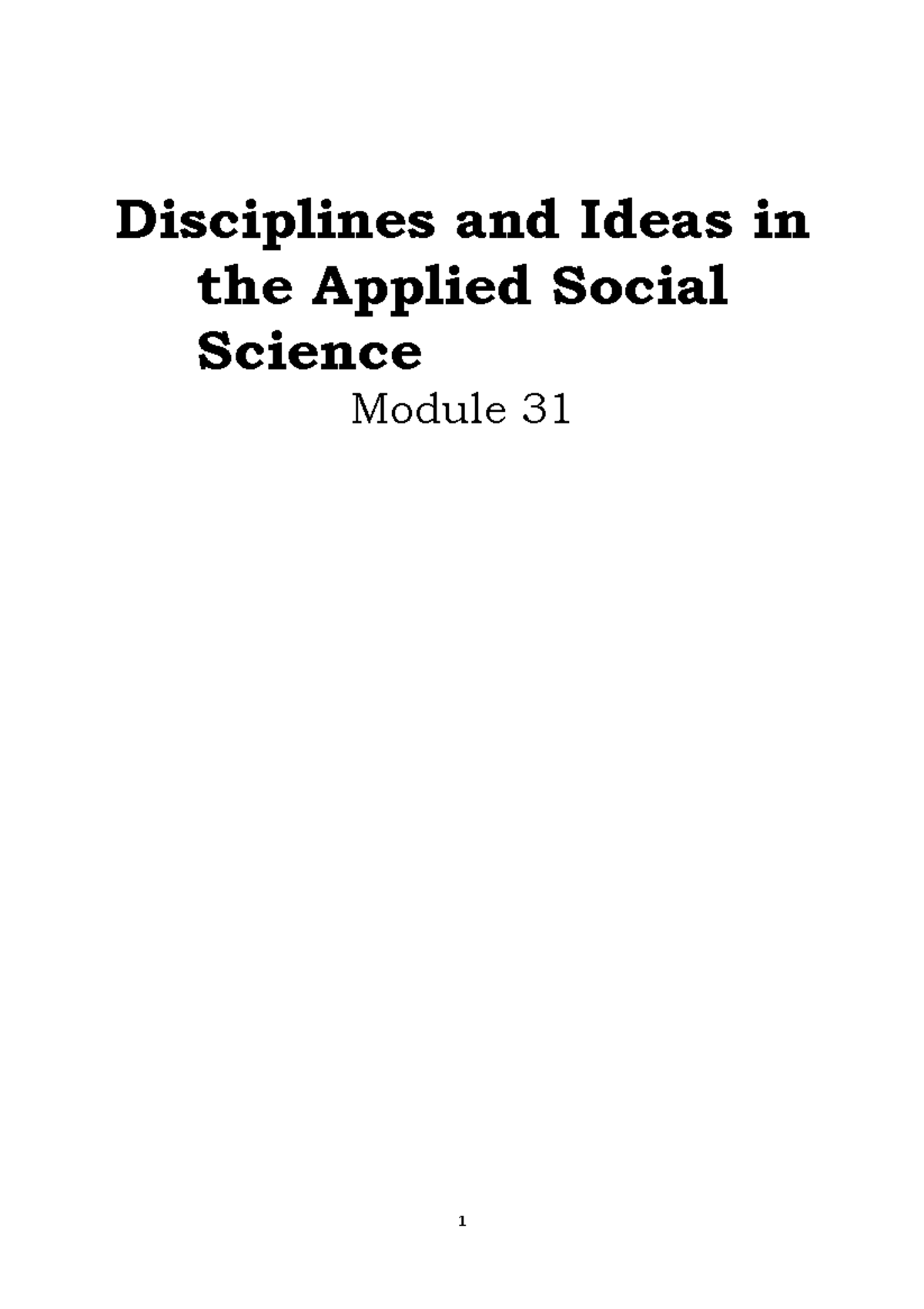 Diass-Q4- Module-2 - DISASTER RISK ESSAY - Disciplines And Ideas In The ...