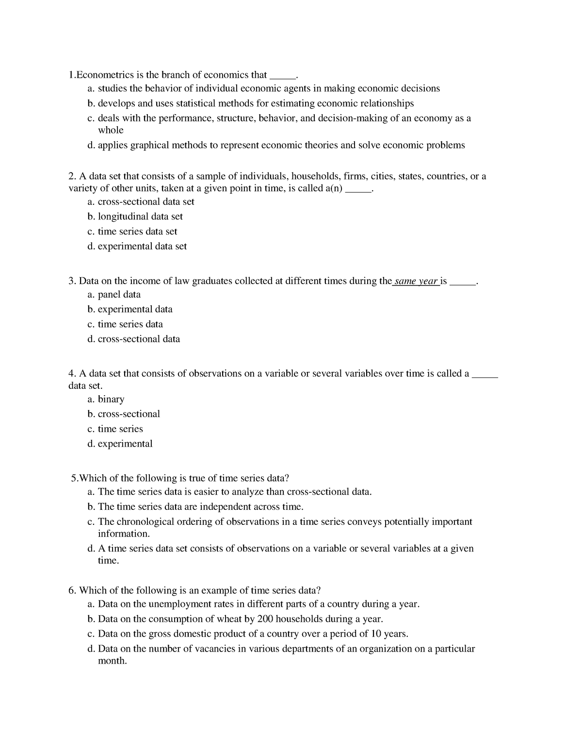 self-test-exercise-1-basic-econometrics-1-is-the-branch-of