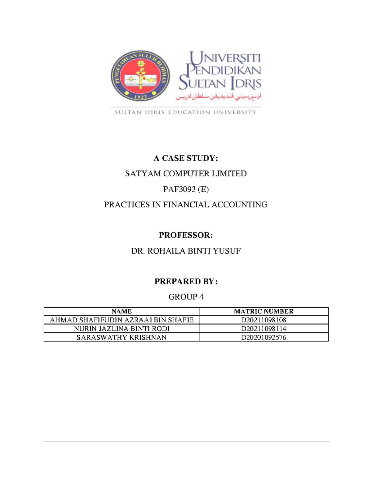 a-case-study-satyam-computer-limited-a-case-study-satyam-computer