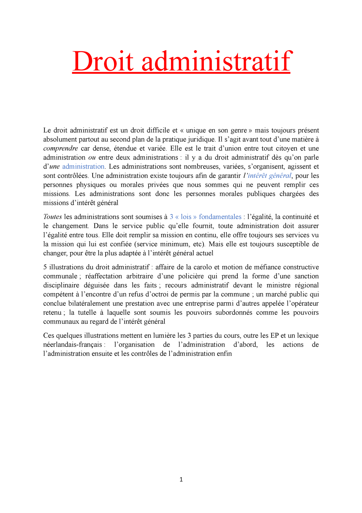 dissertation juridique droit administratif