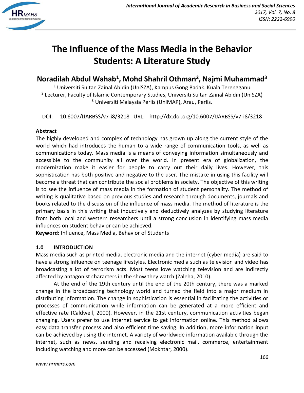 the-influence-of-the-mass-media-in-the-behavior-students-a-literature