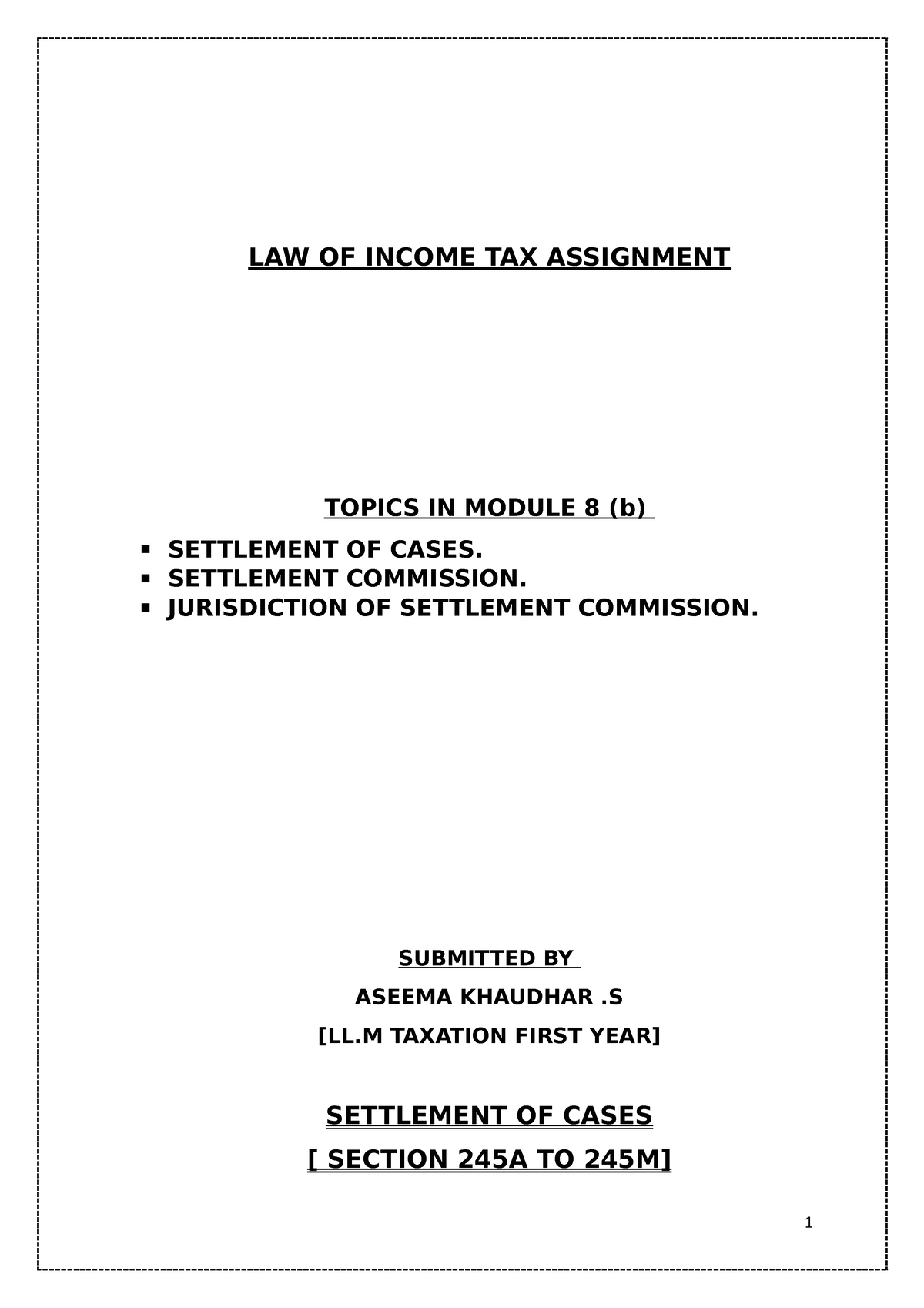 taxation dissertation topics