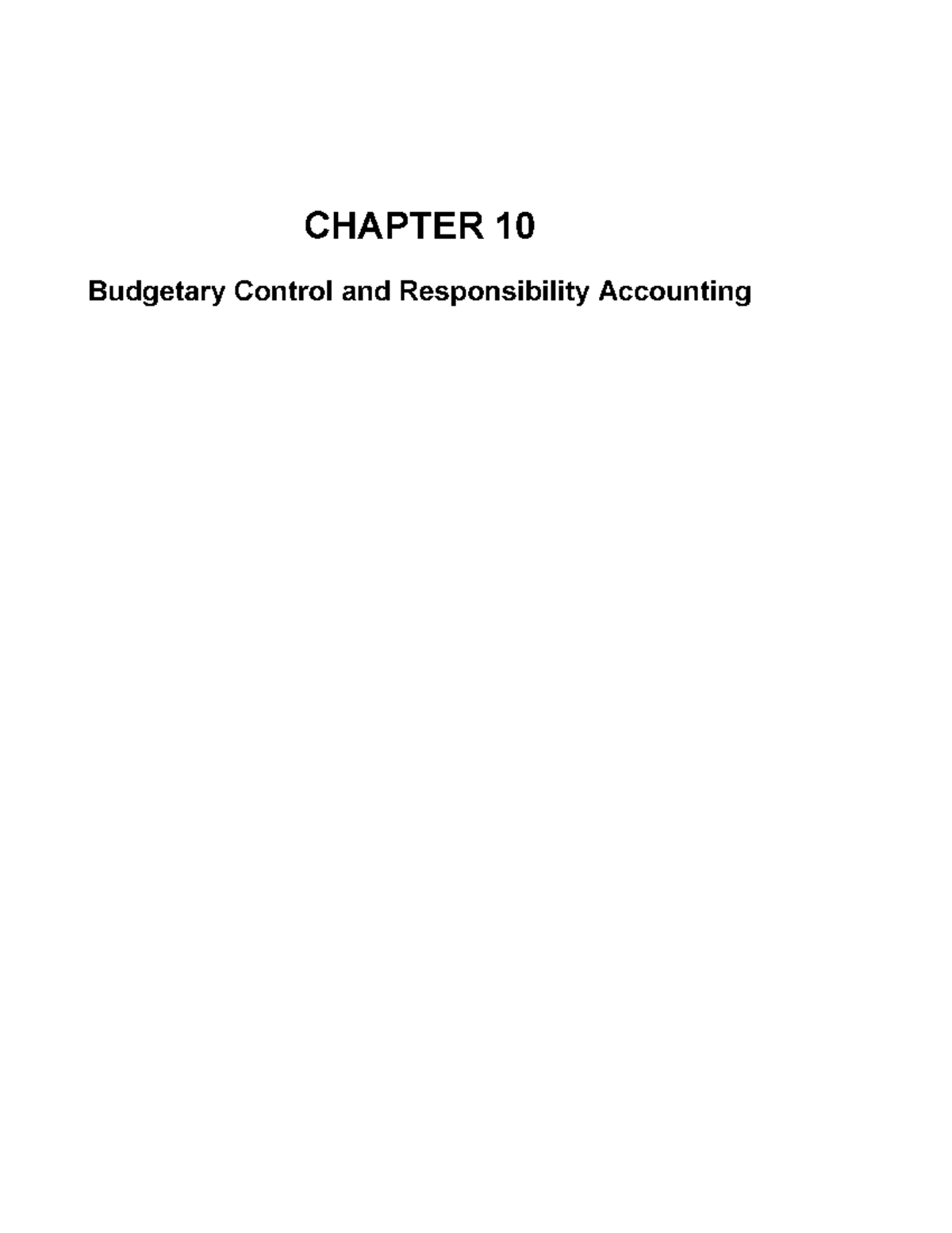 Ch10 brief exercise 01 - Managerial Accounting ch 10 - CHAPTER 10 ...