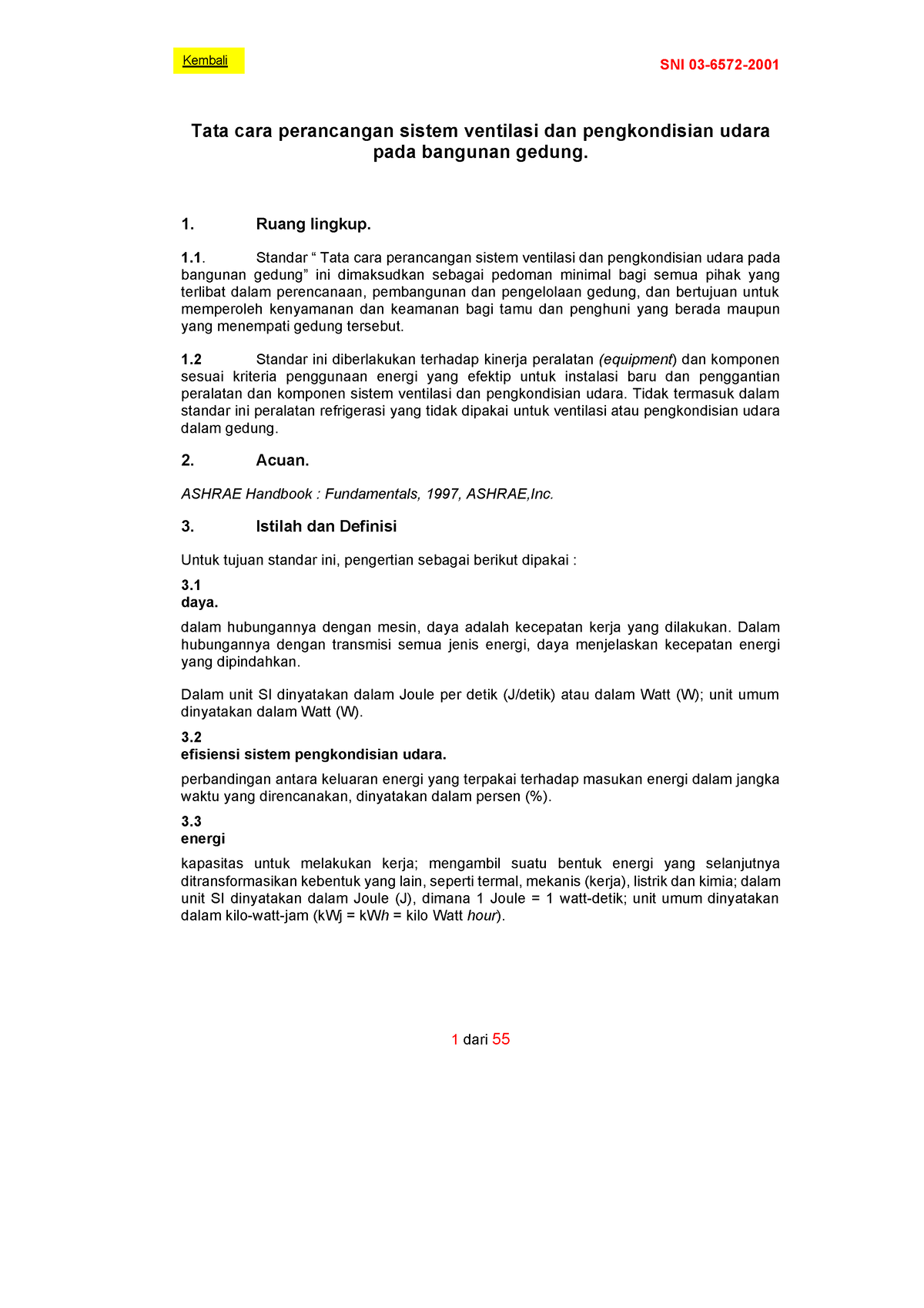 Perencanaan-pendingin - SNI 03-6572- Tata Cara Perancangan Sistem ...