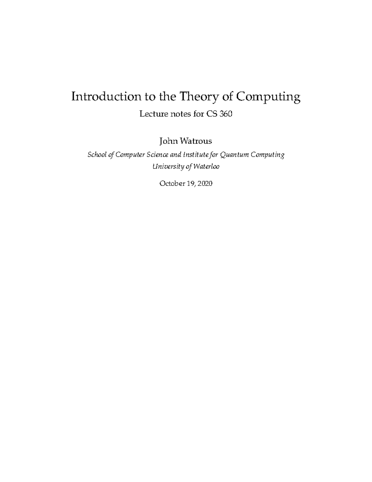 To C-notes - good - Introduction to the Theory of Computing Lecture ...