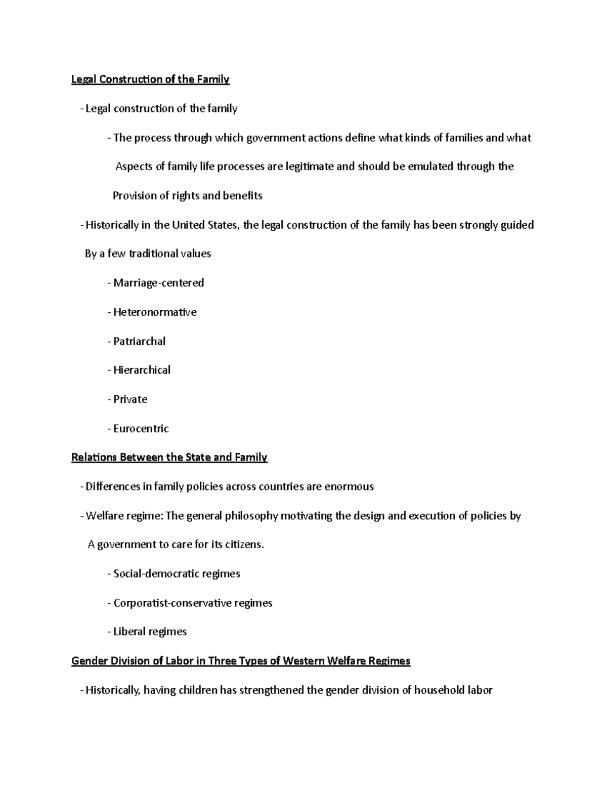 Family - Chpt 3 - Lecture Notes - Legal Construction of the Family ...