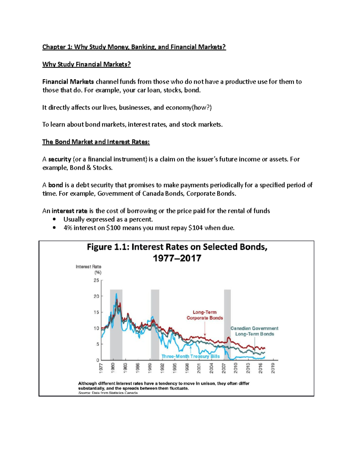 Economics 345 Chapter 1 Chapter 1 Why Study Money, Banking, and