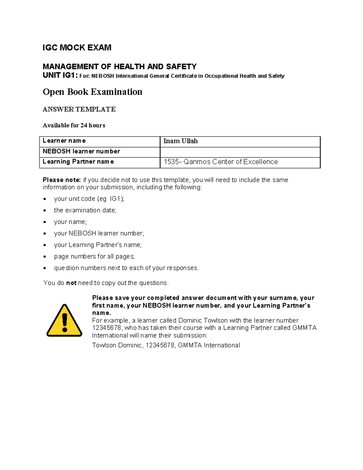 Inam Ullah Mock 2 - need help for these materials - IGC MOCK EXAM ...