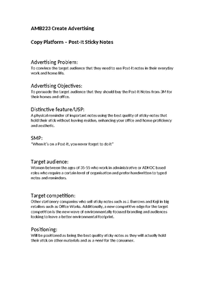 AMB223 COPY Platform Brief - TONY's Chocolonely - AMB223 Create ...