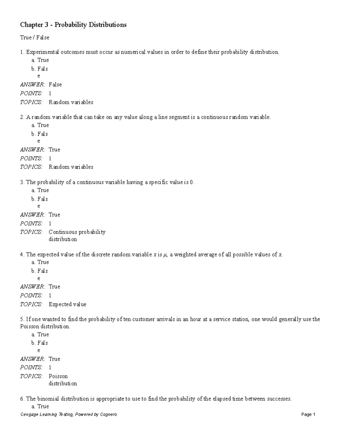 Chapter 3 Probability Distributions Studocu