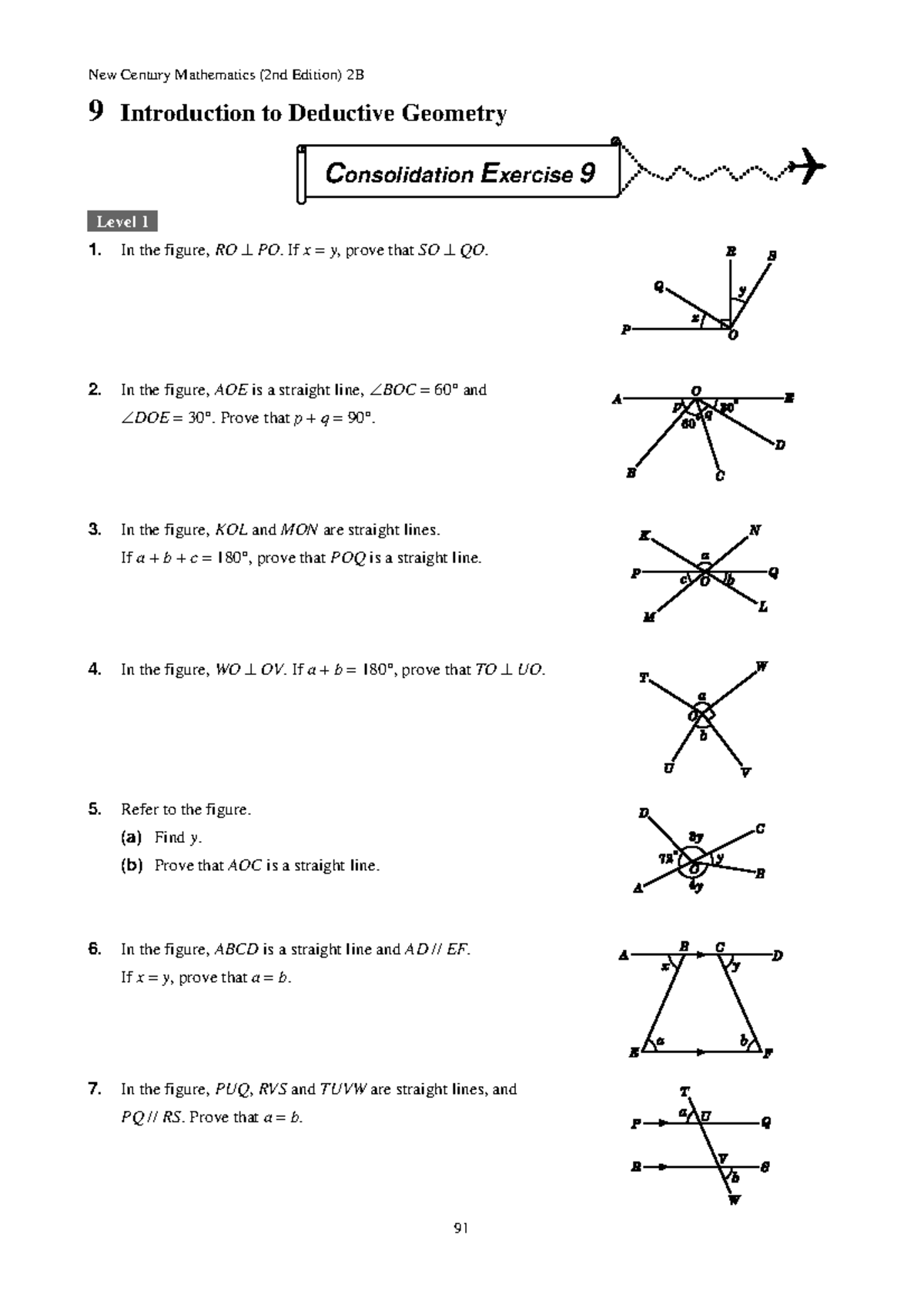 Chapter 9 Deductive Geometry New Century Mathematics 2nd Edition 2B chapter-9-deductive-geometry-new-century-mathematics-2nd-edition-2b