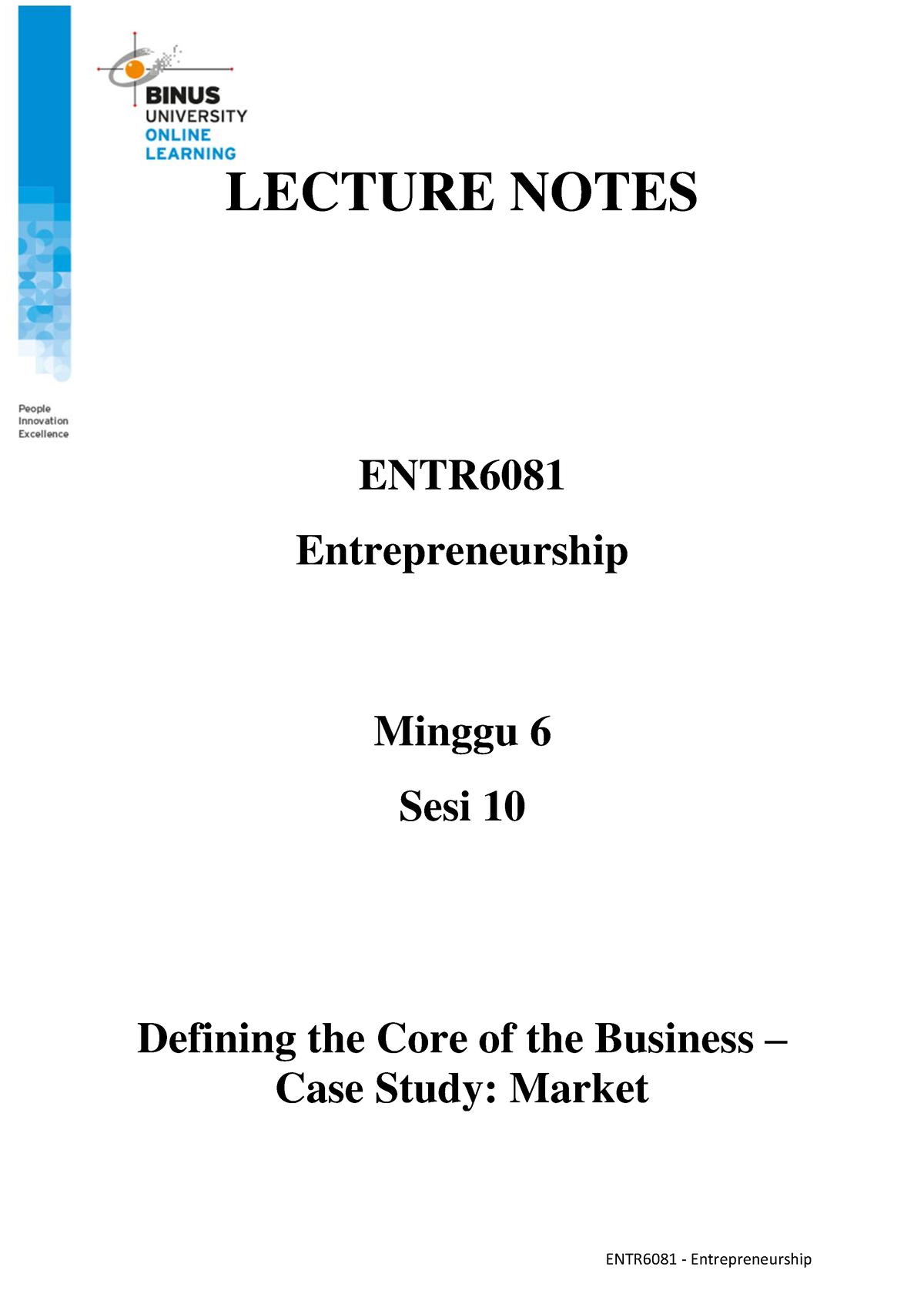 2018 1009154936 LN06-ENTR6081-Defining The Core Of The Business - Case ...