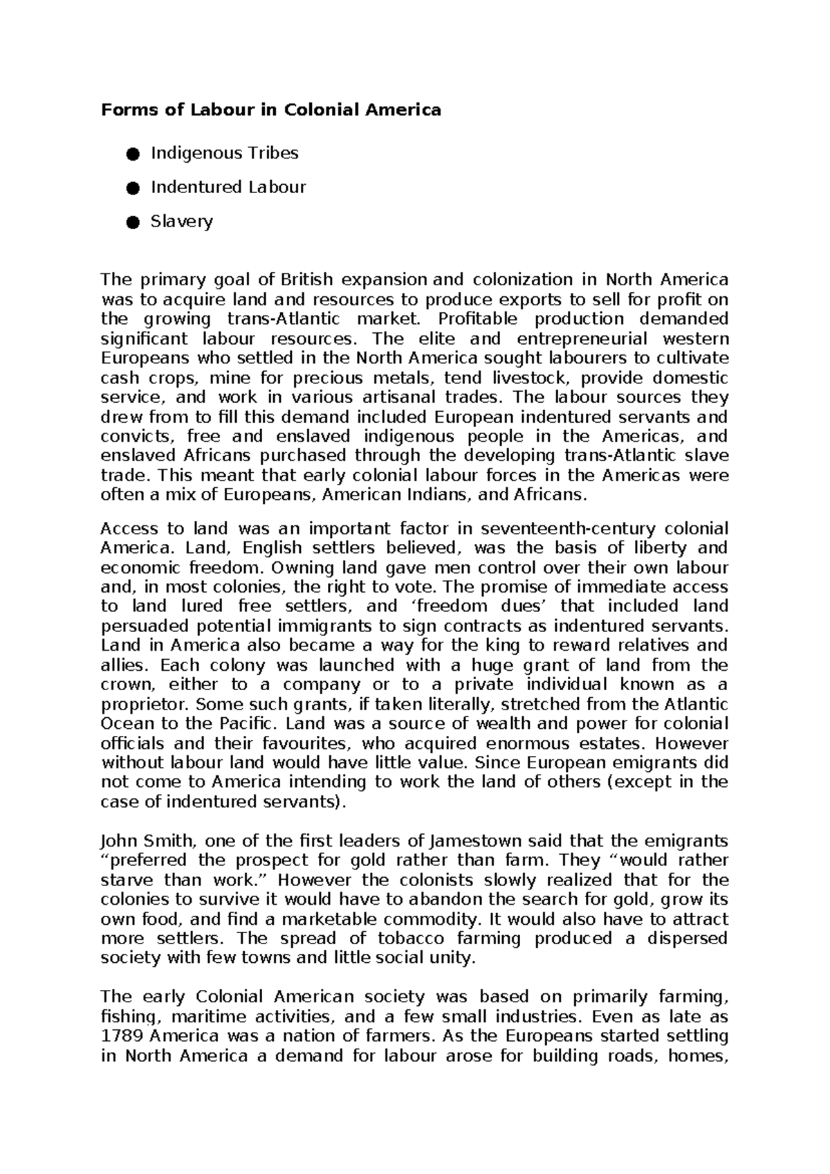 Forms of Labour - Indigenous tribes, Indentured Labour, Slavery - Forms ...
