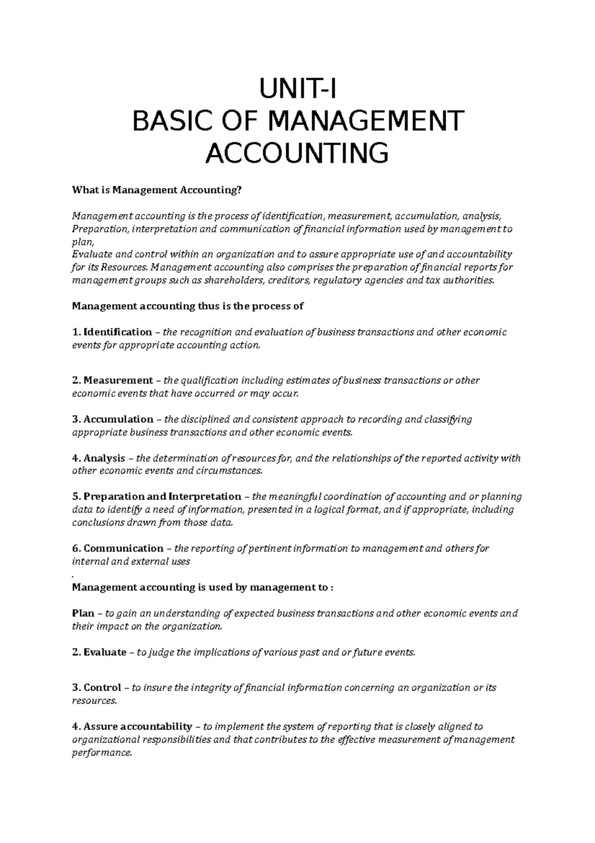 unit-i-basic-of-management-accounting-unit-i-basic-of-management