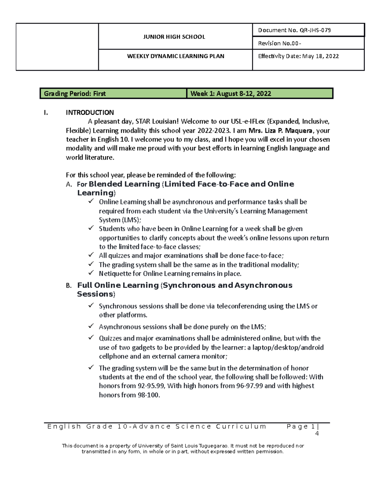 Sample-modules intro-and-revisions-on-module-parts - JUNIOR HIGH SCHOOL ...