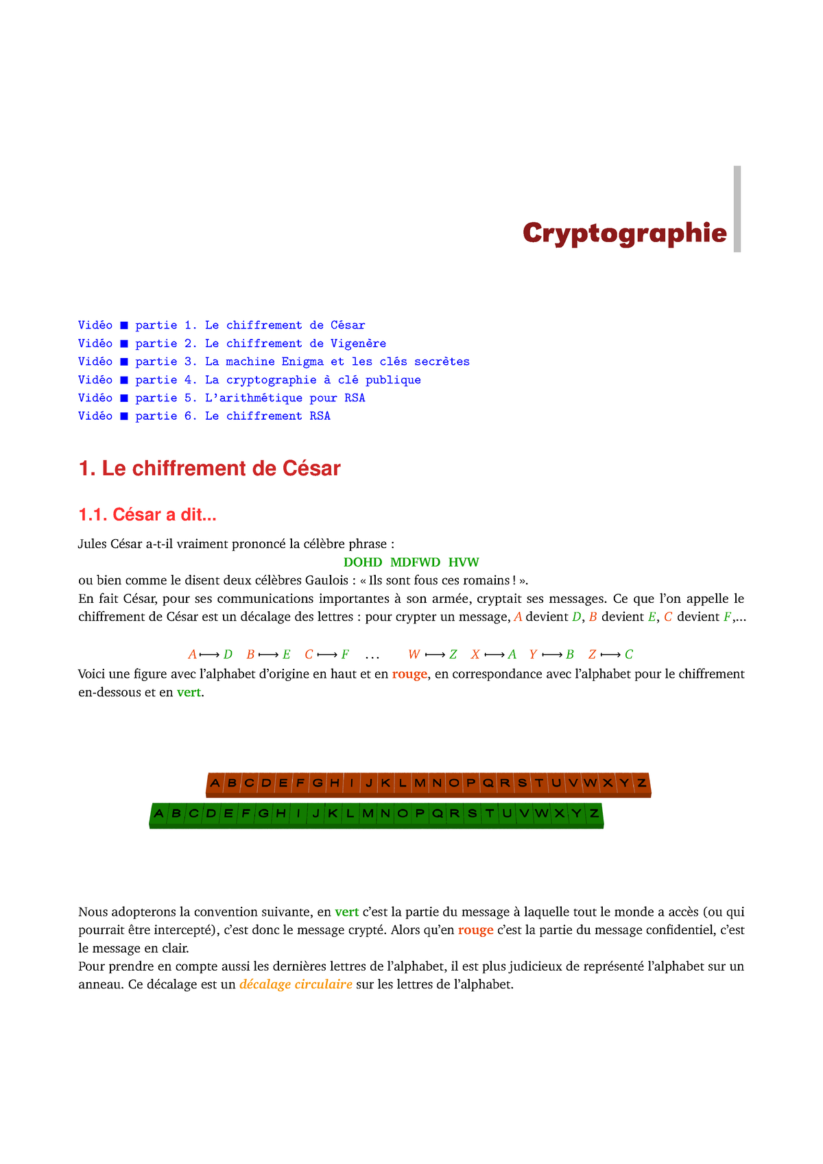 Crypto-file - Cryptographie Vidéo Partie 1. Le Chiffrement De César ...