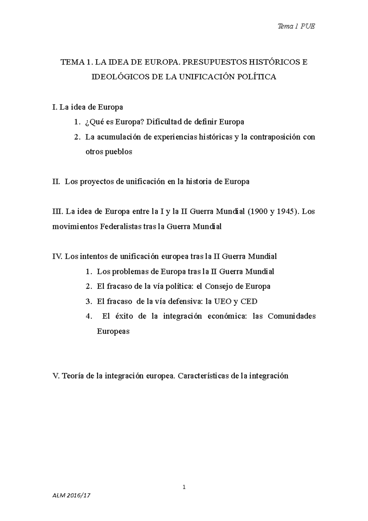 TEMA 1 2016-17 Instituciones y Principios de la Unión Europea - Tema 1 ...