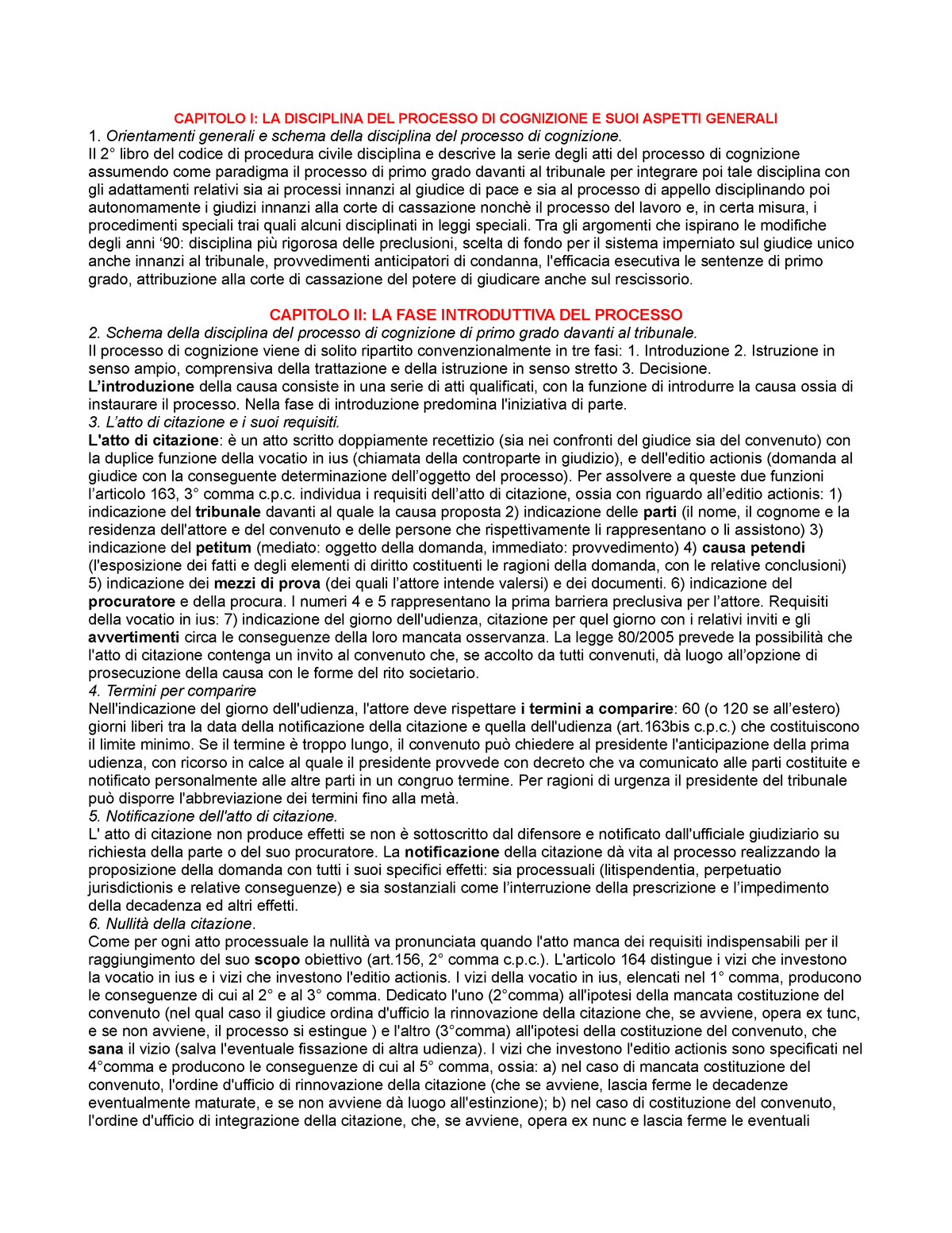 Diritto Processuale Civile Mandrioli Ii Capitolo I La Disciplina Del Processo Di Cognizione 7838