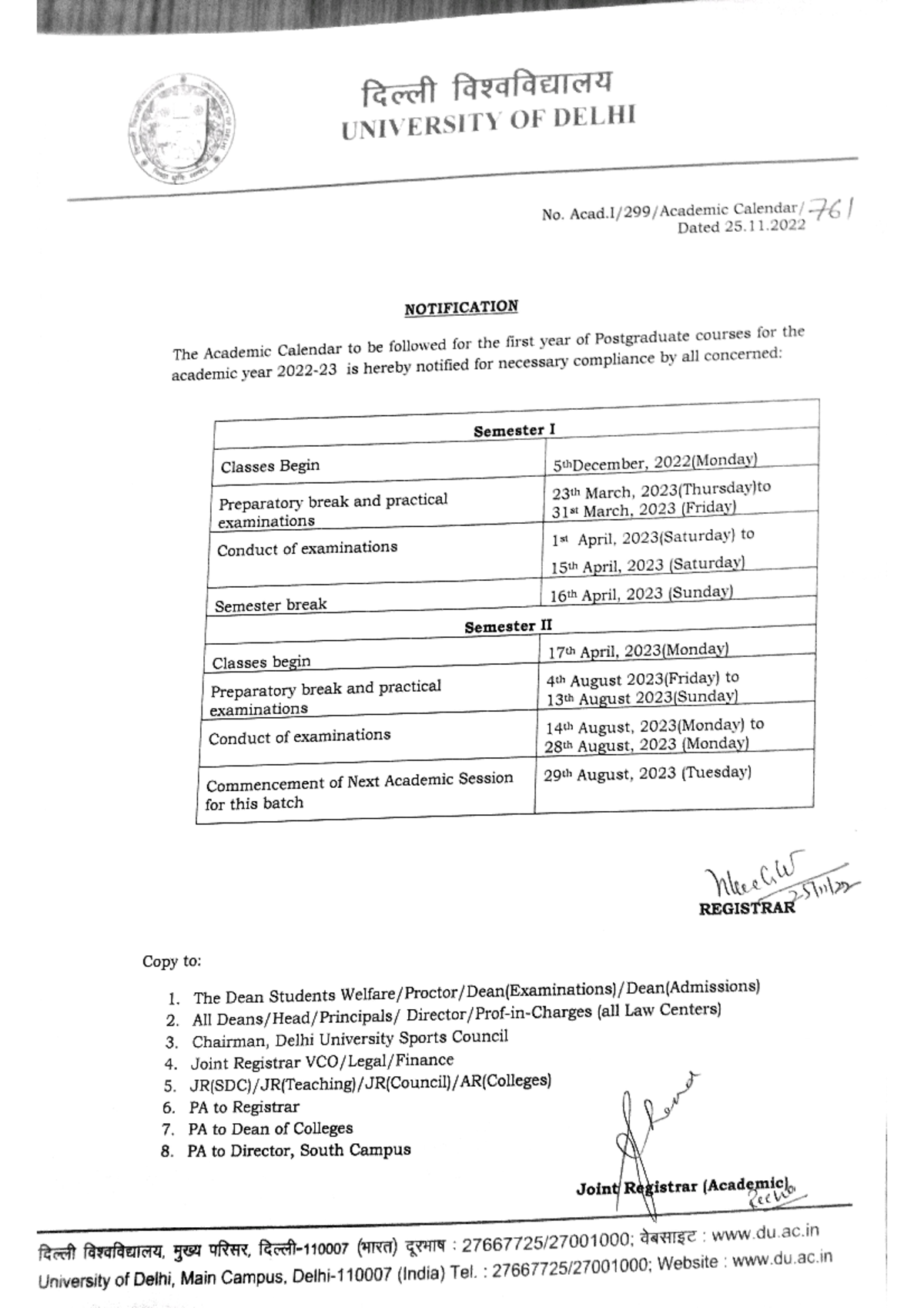25 11 2022 PG Academic Cal - General Knowledge - Studocu