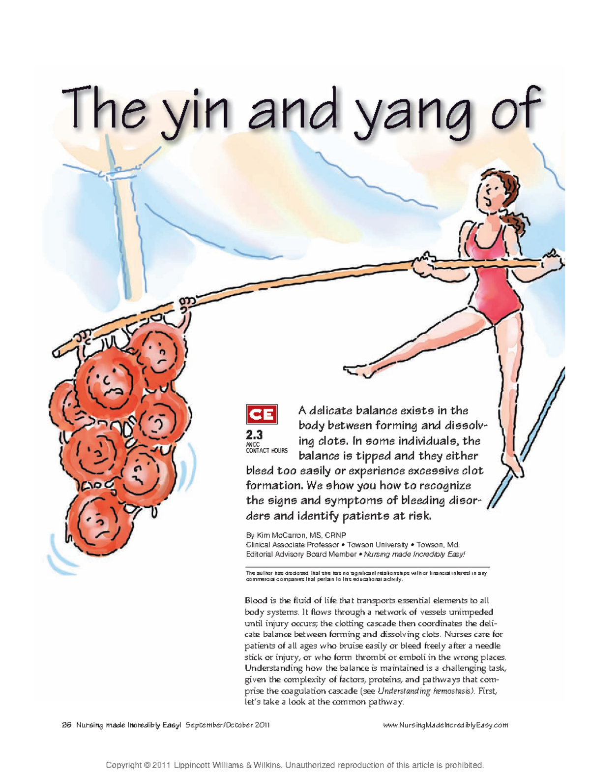 The Yin and Yang of bleeding disorder - 26 Nursing made Incredibly Easy ...