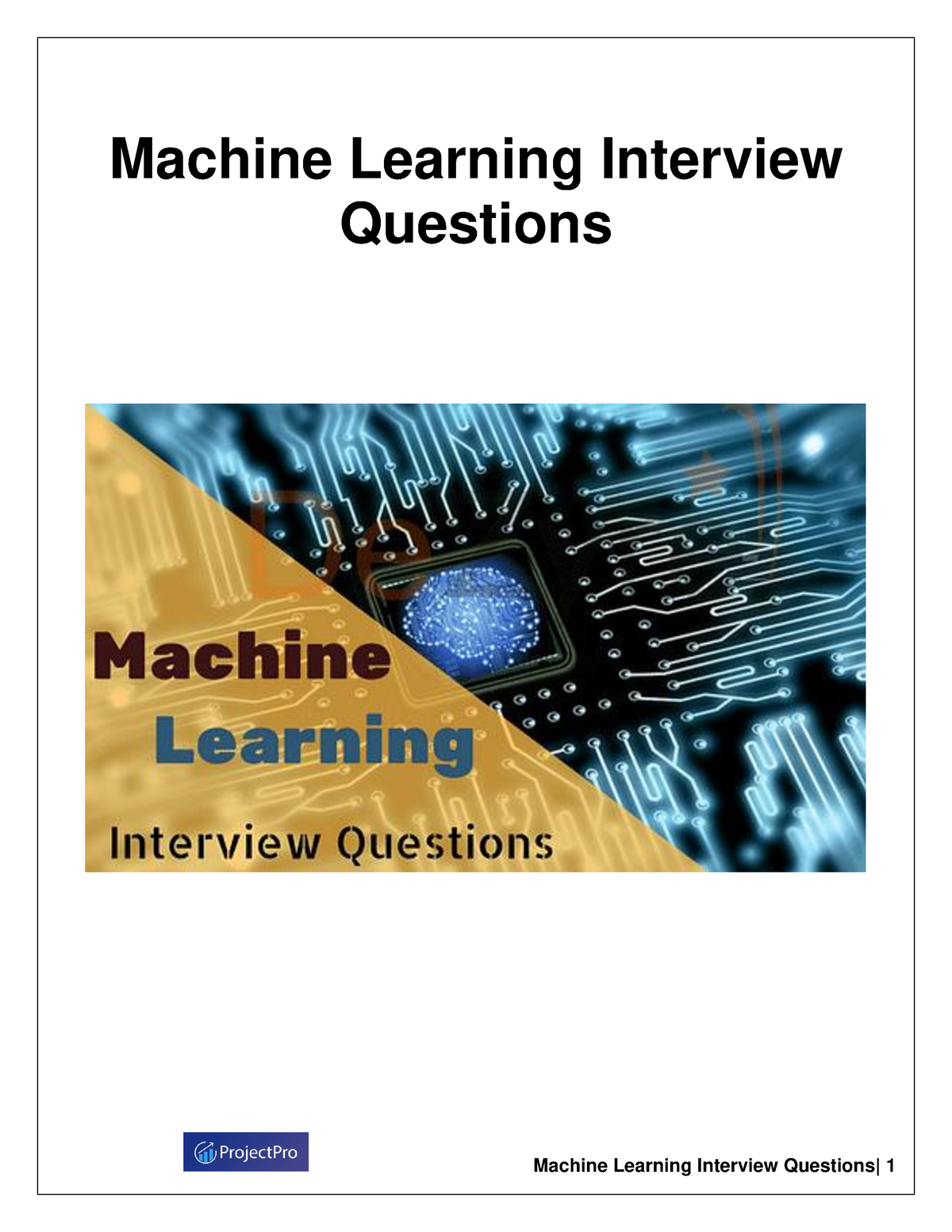 machine learning case study questions and answers