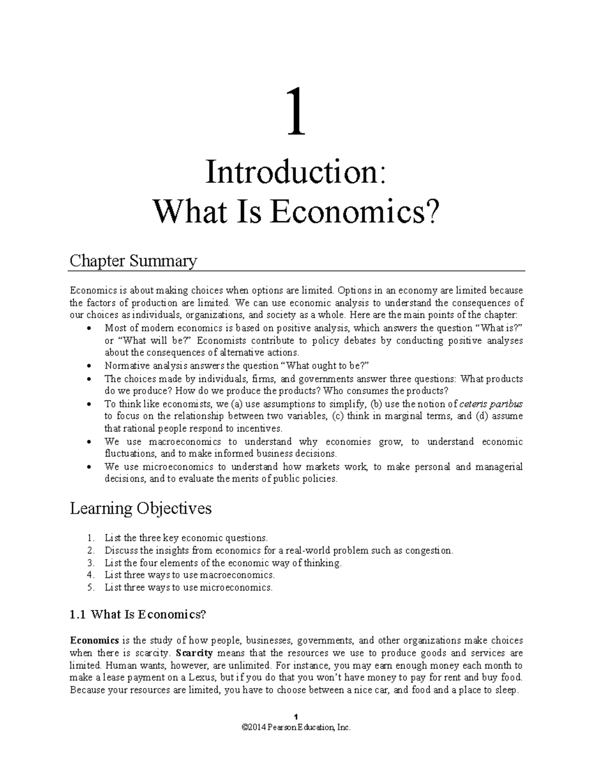 Macroeconomics CH1 Notes - MACROECONOMICS CHAPTER 1: Limits, alternatives,  and choices Economics is - Studocu