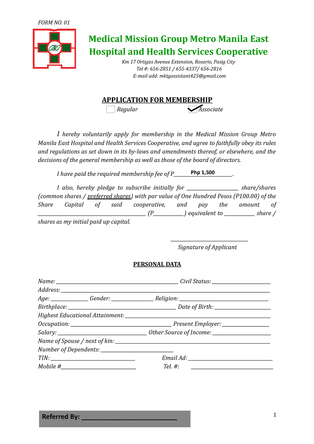 application-for-membership-coop-form-no-01-medical-mission-group