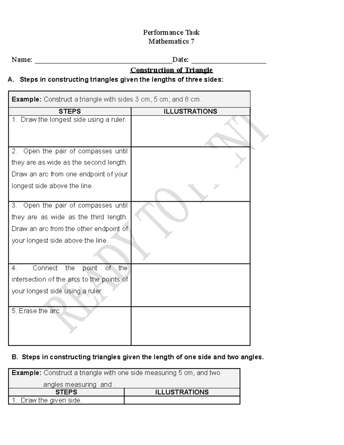 Mathematics 7 PT - Math 7 Performance Task - Performance Task ...