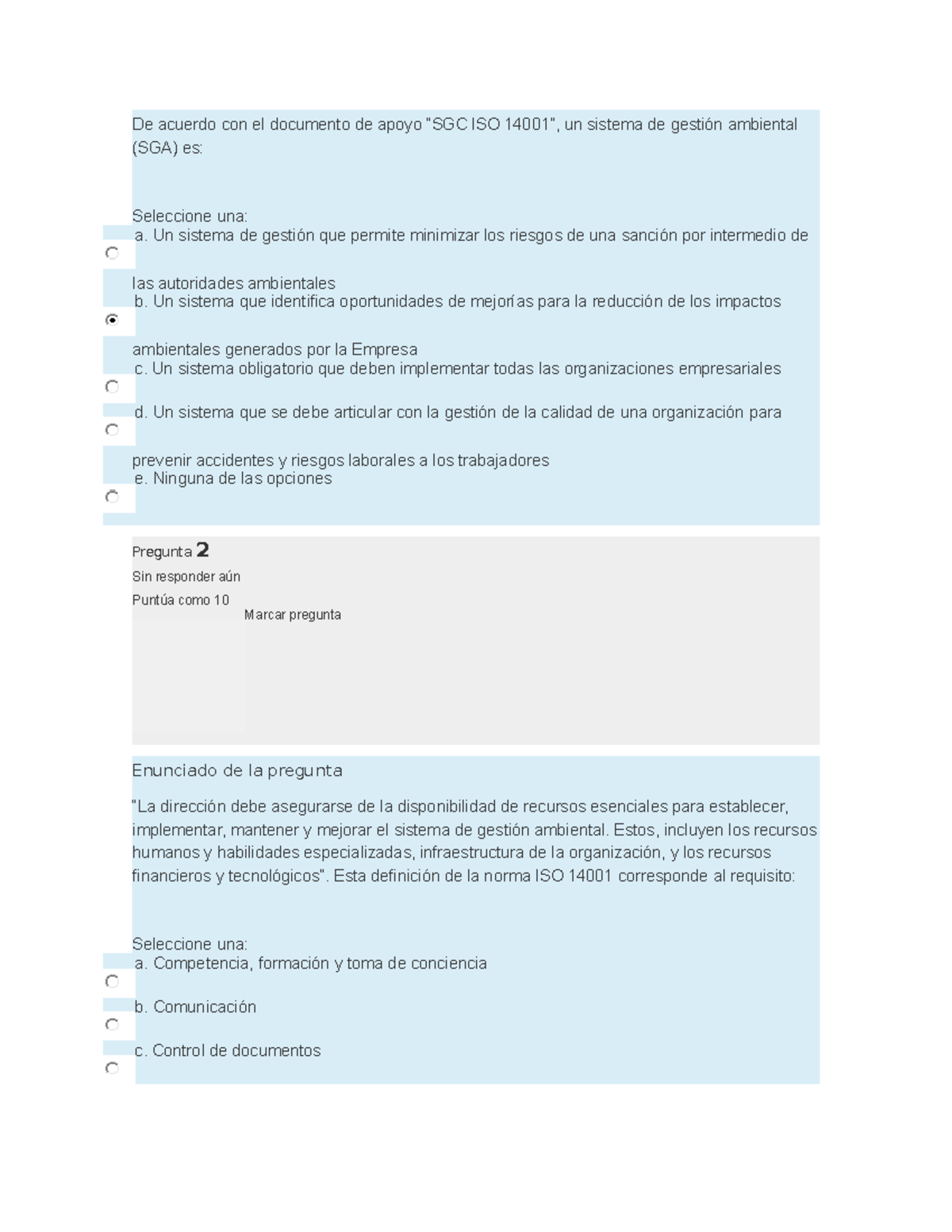 334140288 Examen Semana 4 Cuestionario Semana 4 Iacc Normativa Y Medio