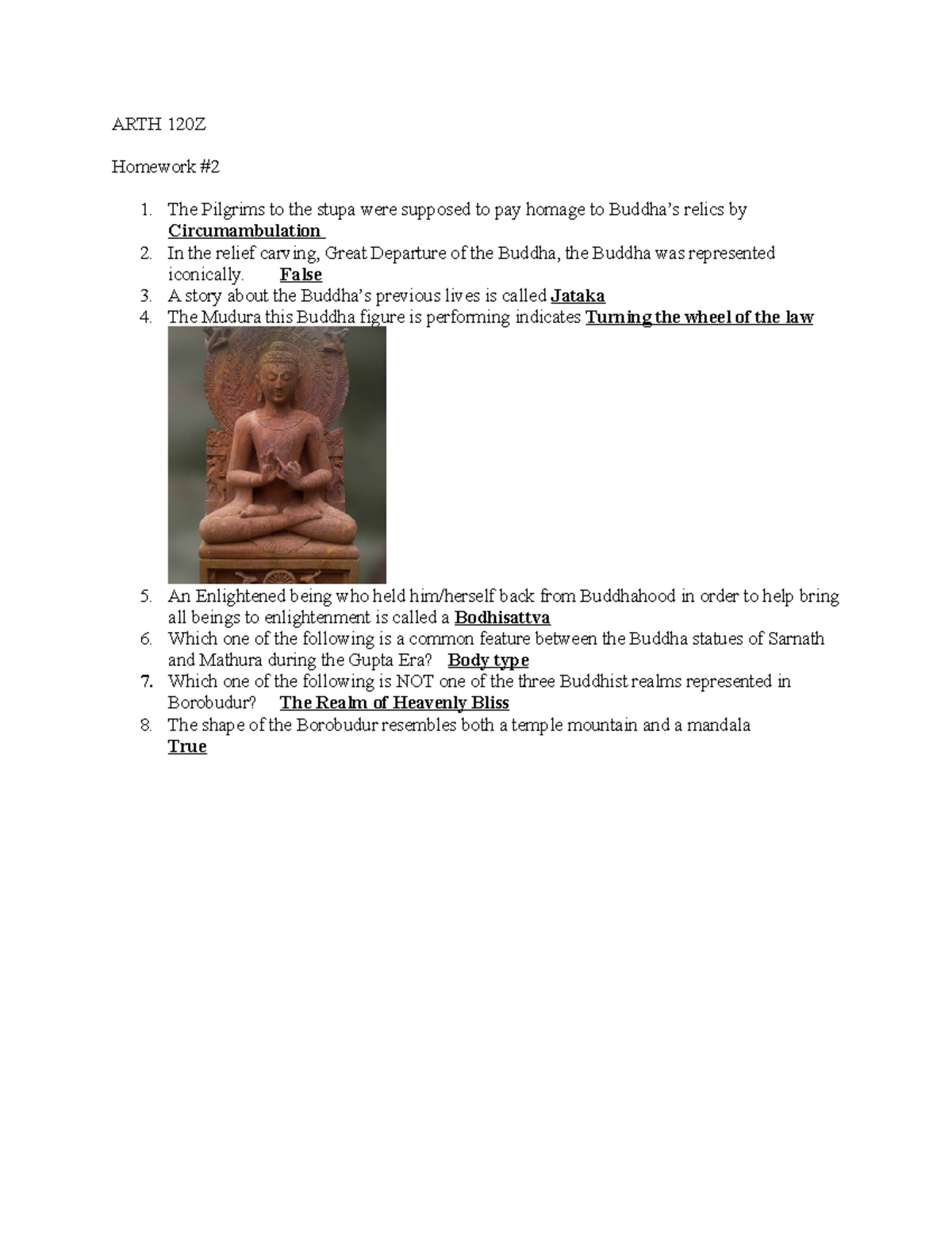 ARTH 120Z - hw 2 - Based on the Textbook, Asian Art, Pearson 2015 ...