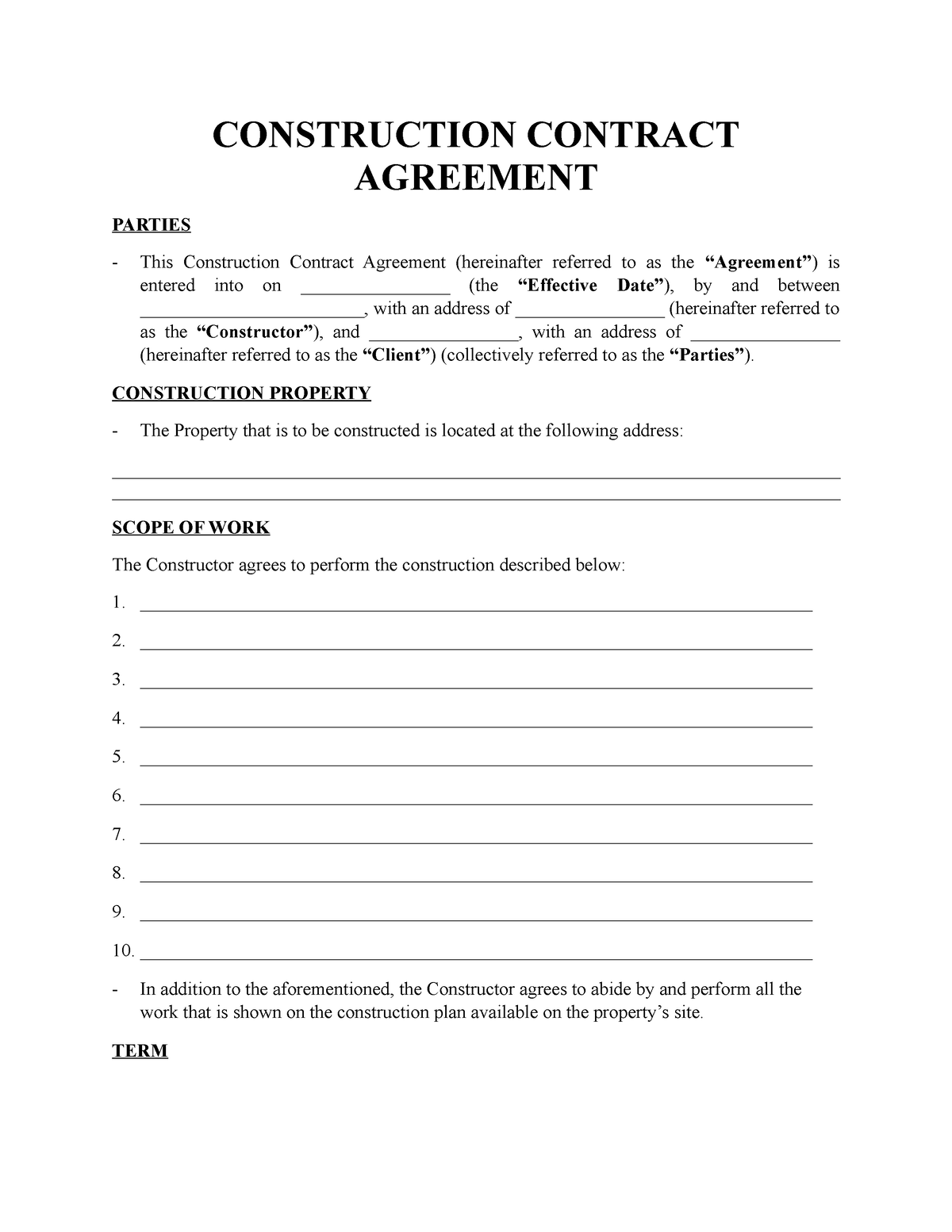 Construction-Contract-Template-Signaturely - CONSTRUCTION CONTRACT ...