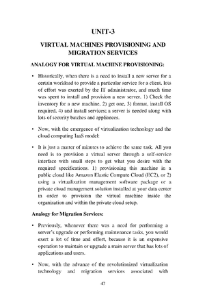 Virtual Machines Provisioning AND Migration Services