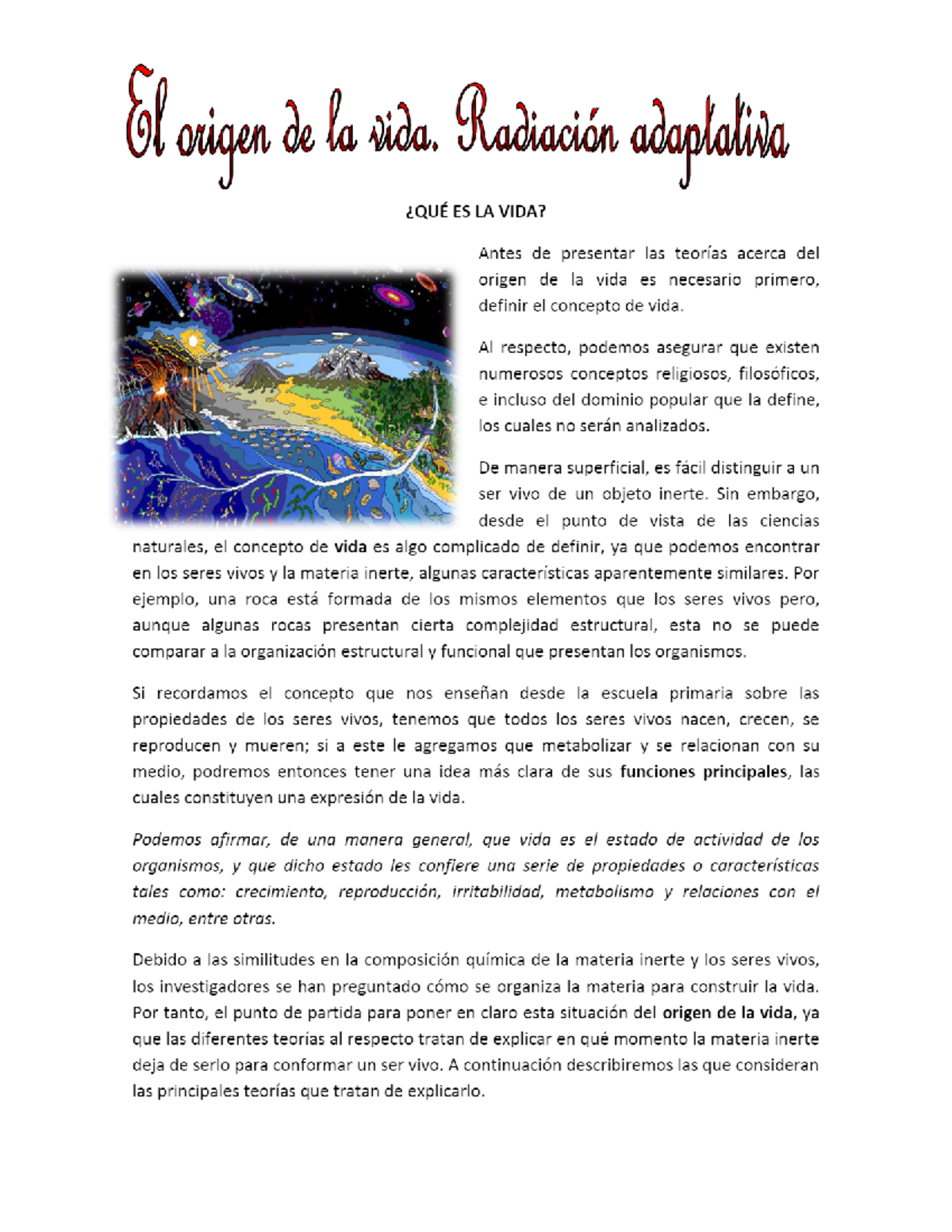 El Origen De La Vida Ilide.INFO Platform PDF Viewer - Estudios Sociales ...