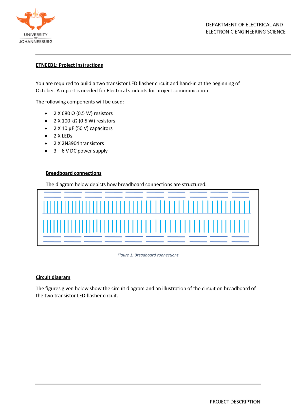 Mini Project Etneeb 1 - DEPARTMENT OF ELECTRICAL AND ELECTRONIC ...