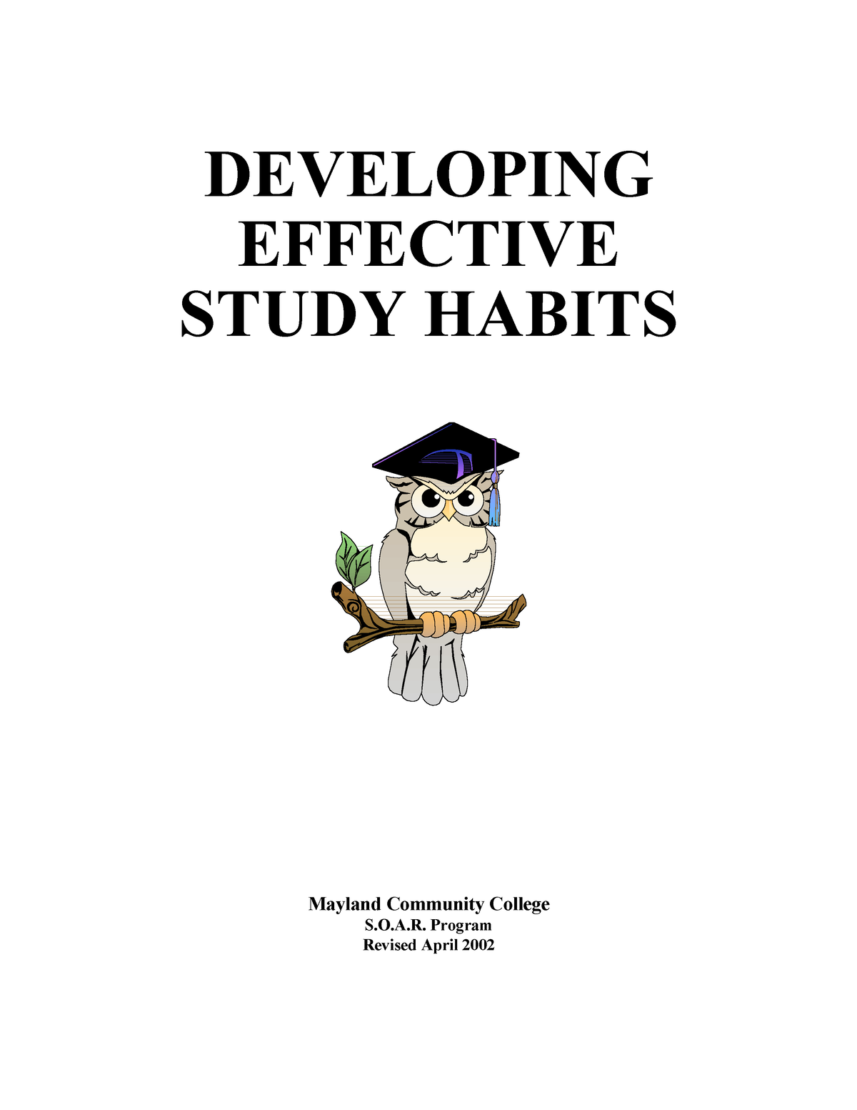 study habits definition essay