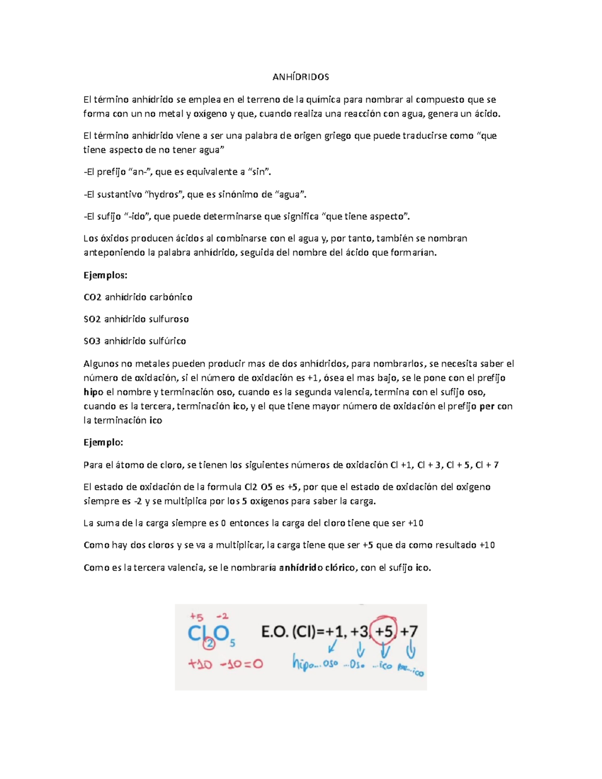 Anhídridos - HOLA - ANHÍDRIDOS El término anhídrido se emplea en el ...