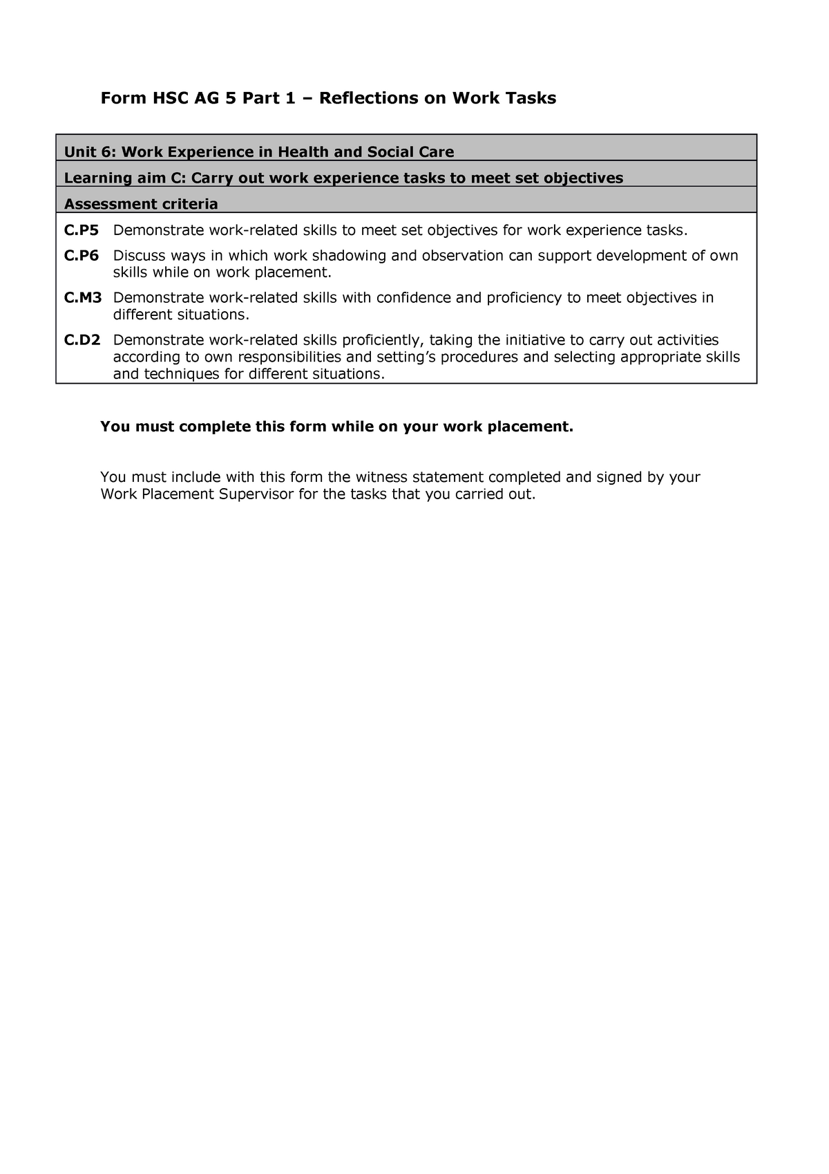 Hsc Reflection Example