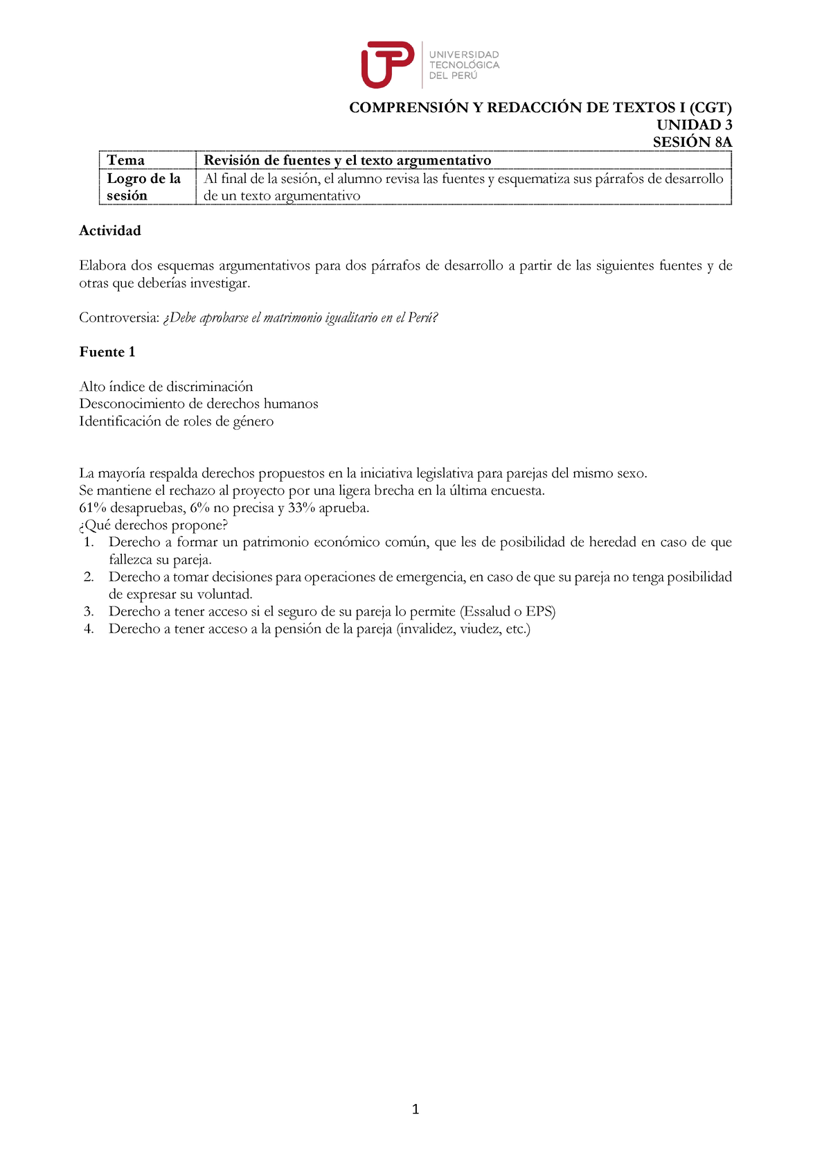 Unión Civil S08 - Redacción Final - COMPRENSI”N Y REDACCI”N DE TEXTOS I ...