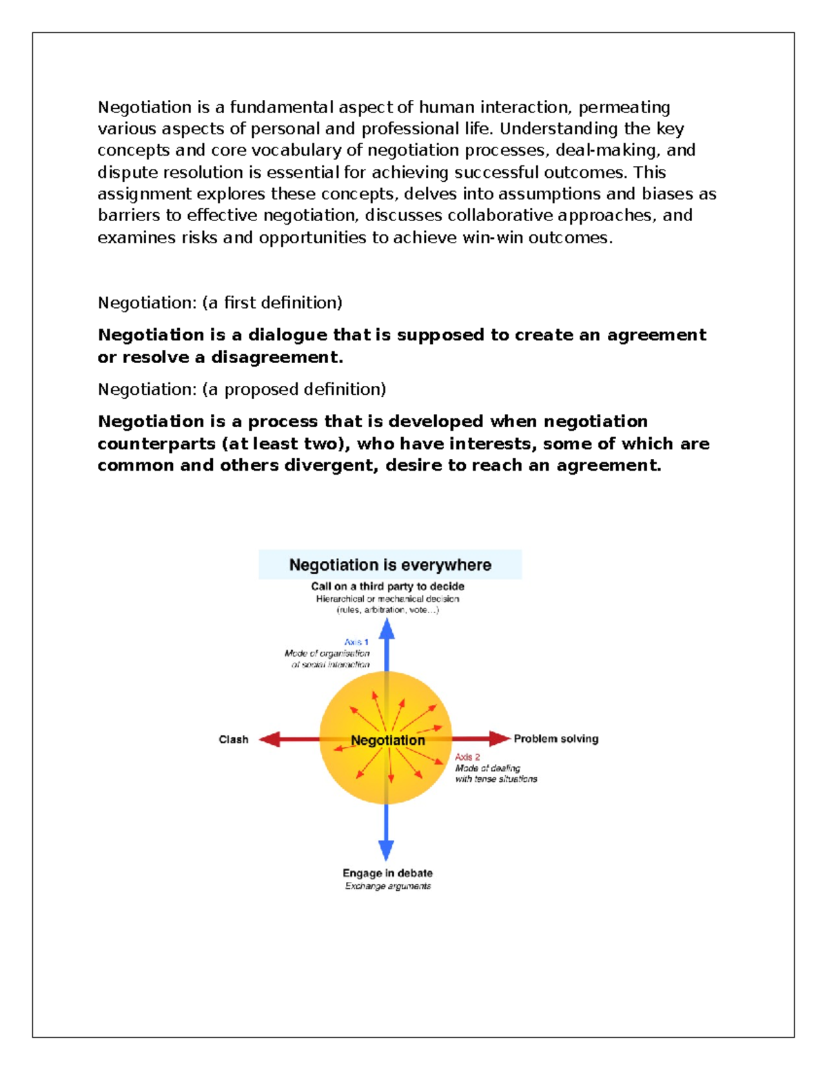 (A1) Negotiation AND Leadership - Negotiation is a fundamental aspect ...