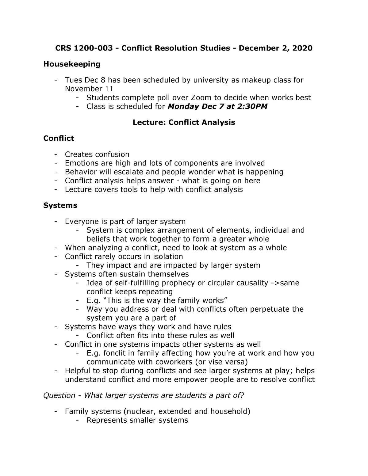 conflict resolution in family essay