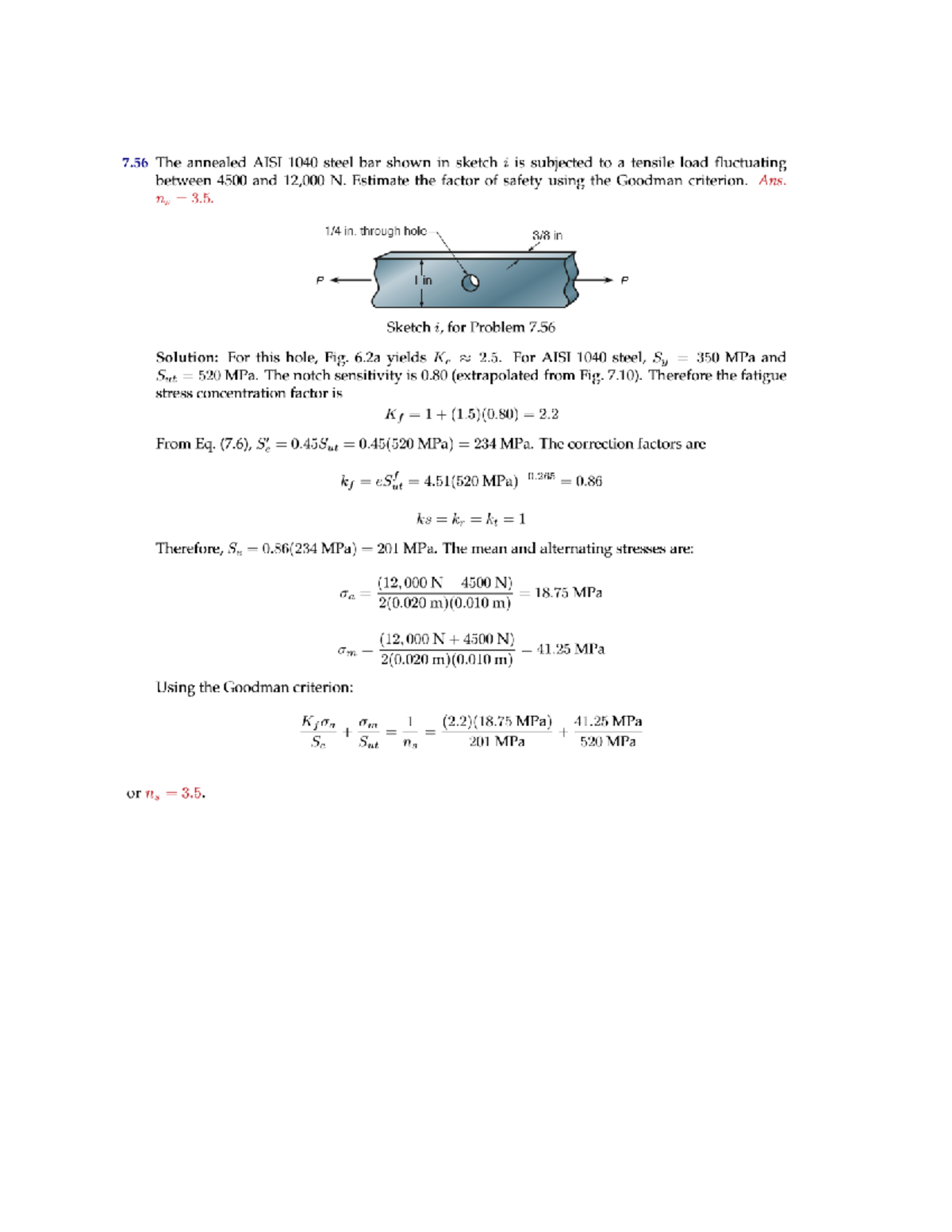 HW#14 - HW #14 - 7 The Annealed AISI 1040 Steel Bar Shown In Sketch I ...